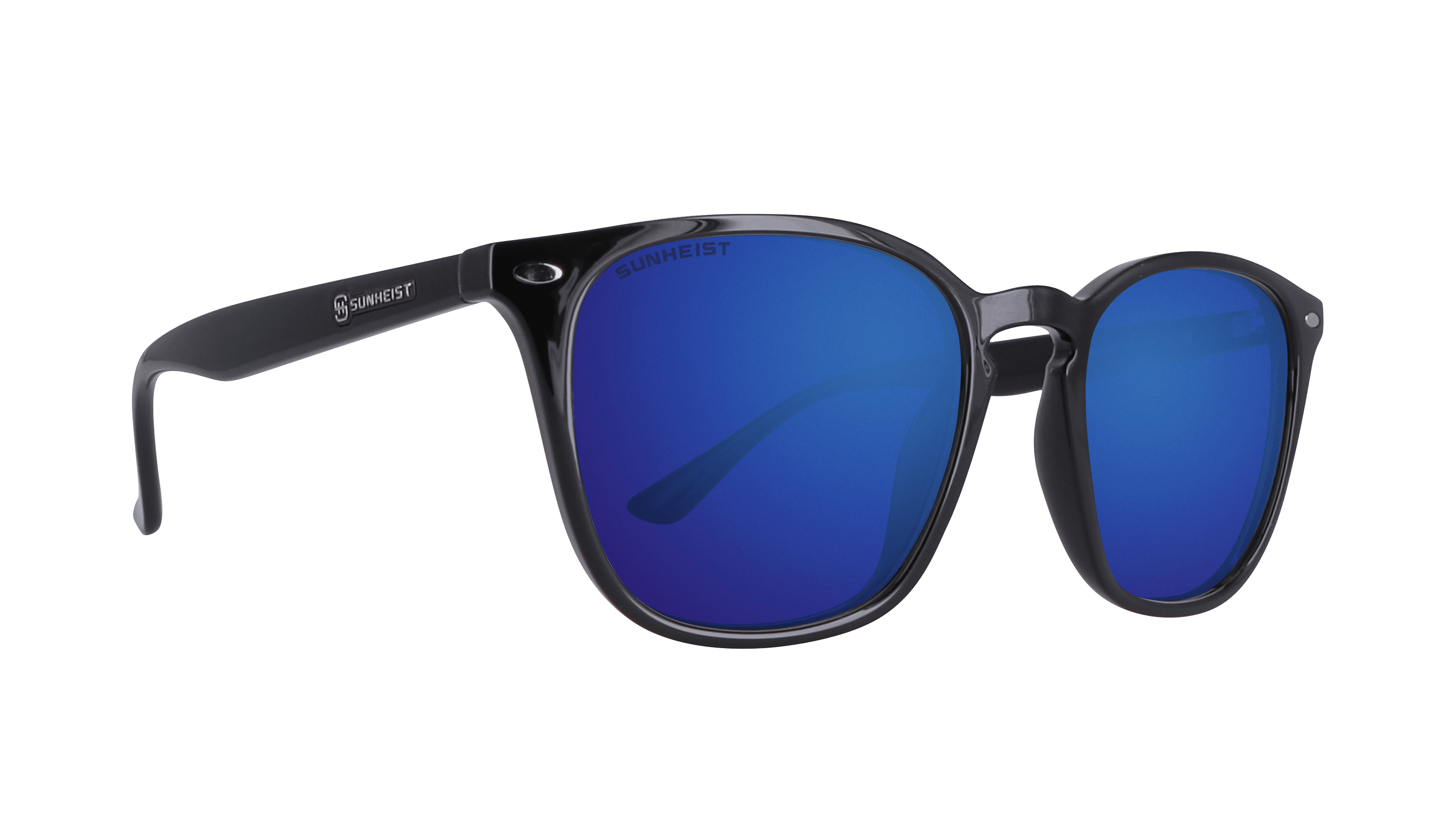 Gloss Black / Smoke with True Blue Mirror