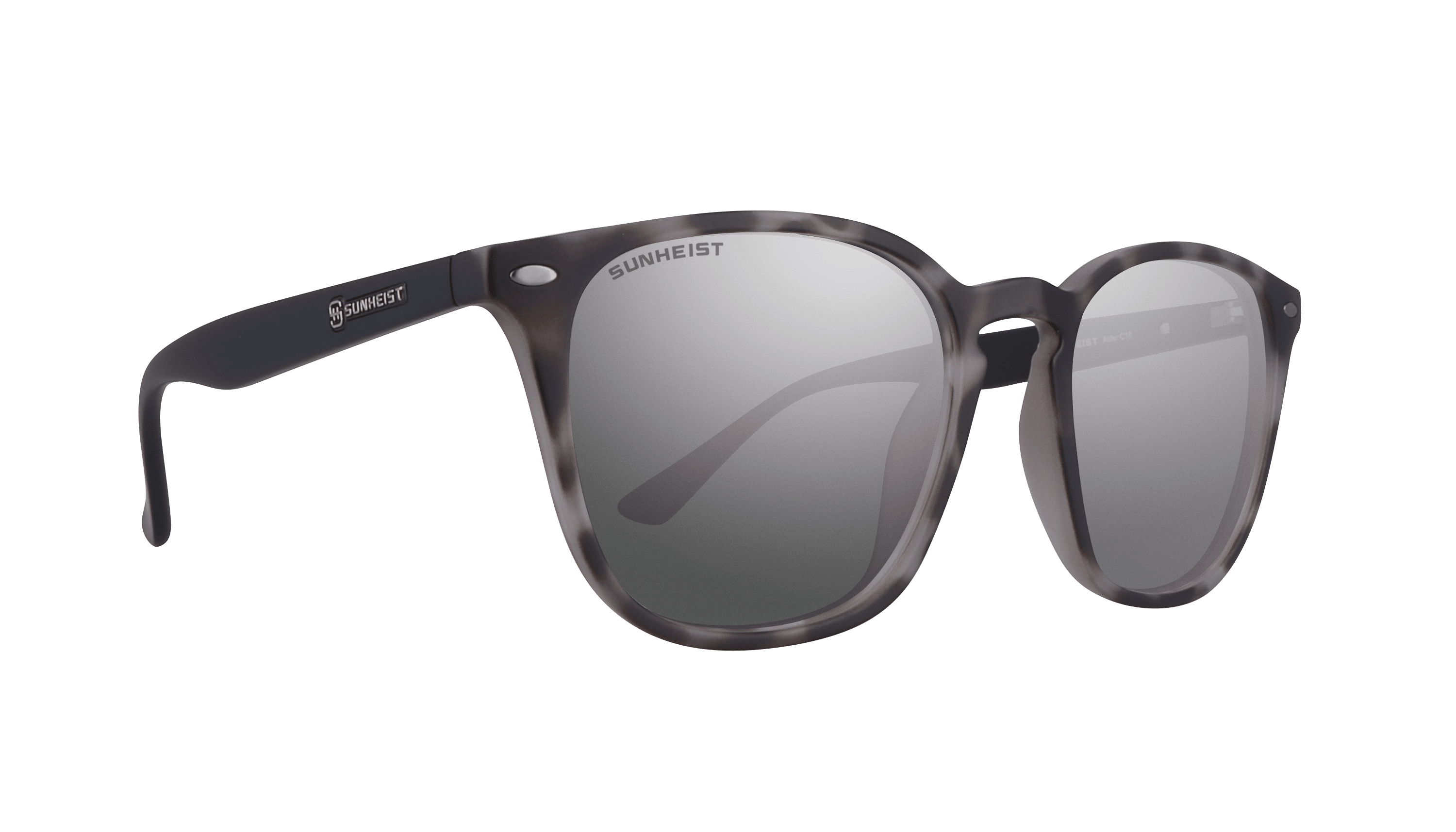 Matte Gray Tortoise / Smoke with Flash Mirror