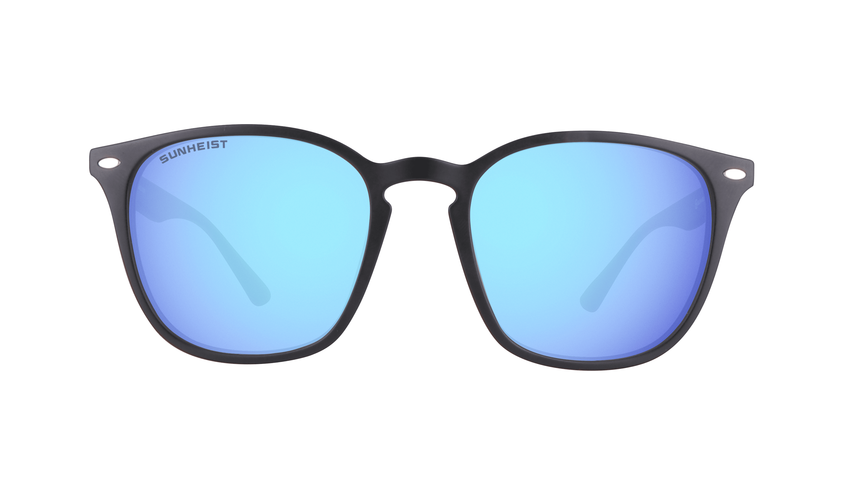 Matte Black / Smoke with Icy Blue Mirror Polarized