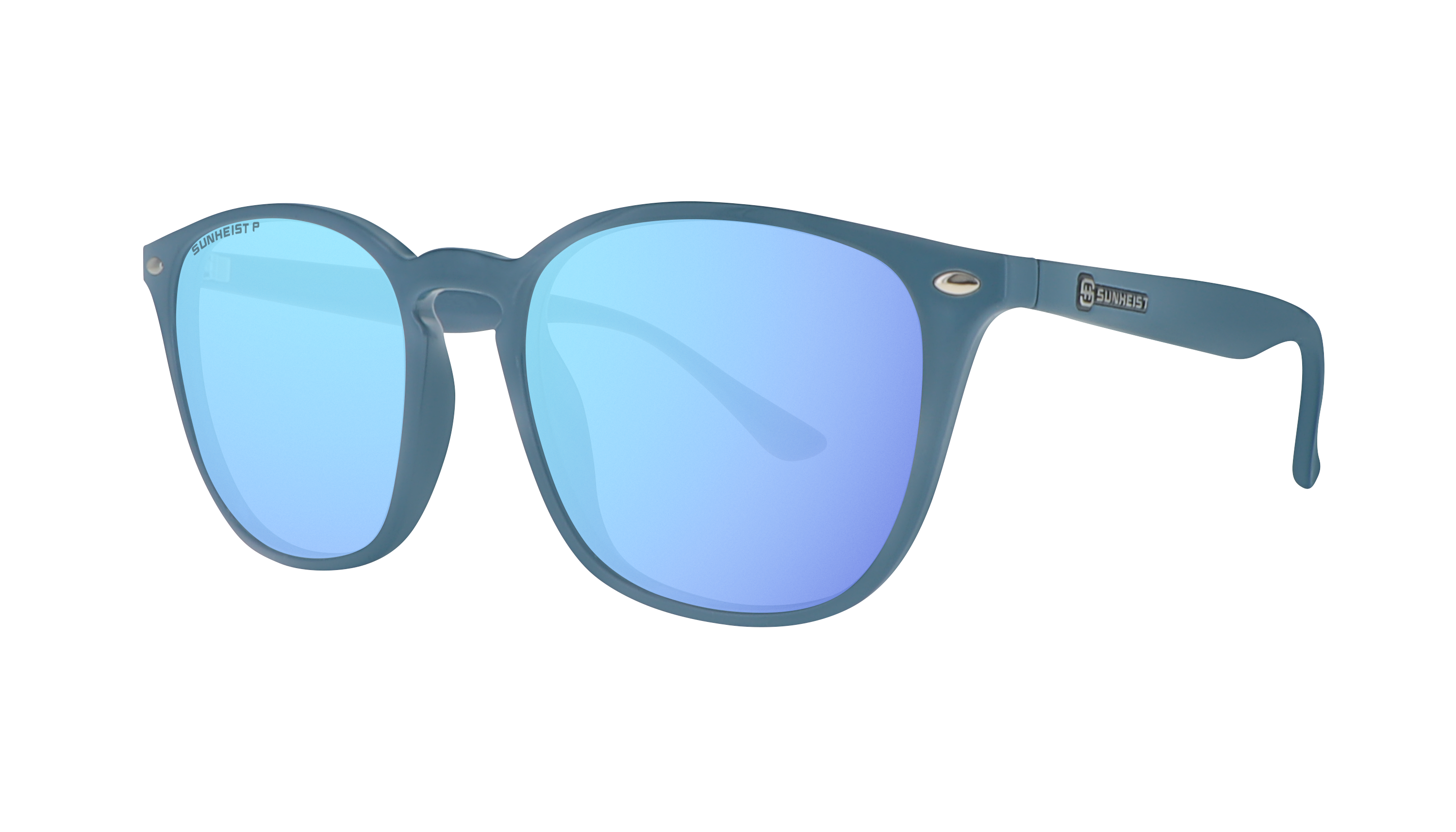 Gloss Sky Blue / Smoke with Icy Blue Mirror Polarized