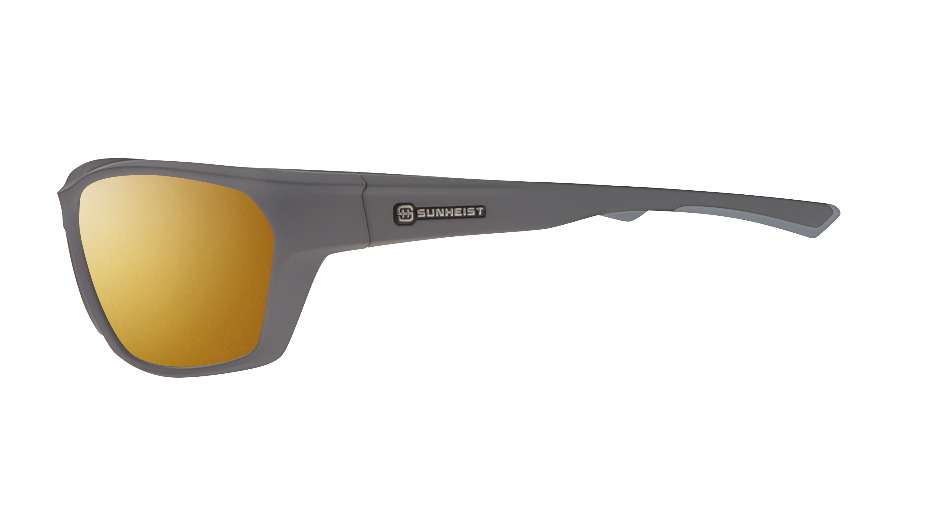 Matte Gray / Brown with Gold Full Mirror Polarized