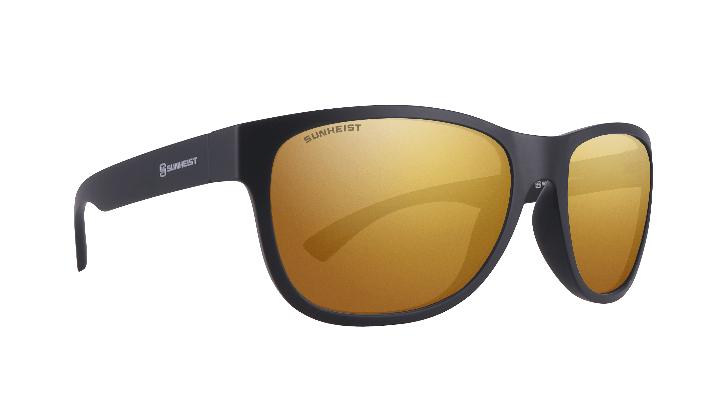 Matte Black / Brown with Gold Mirror