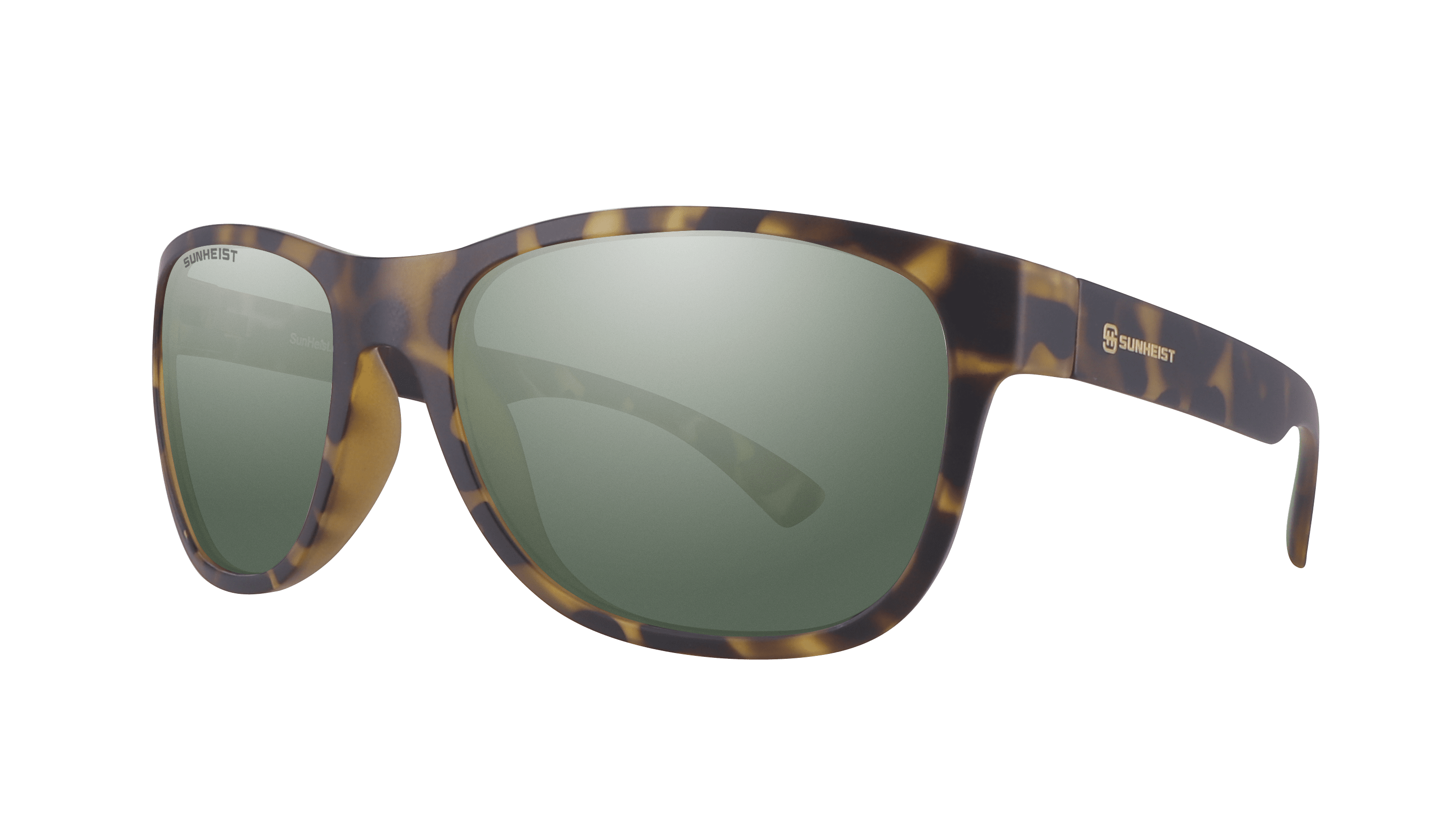 Matte Yellow Tortoise / Green with Light Mirror