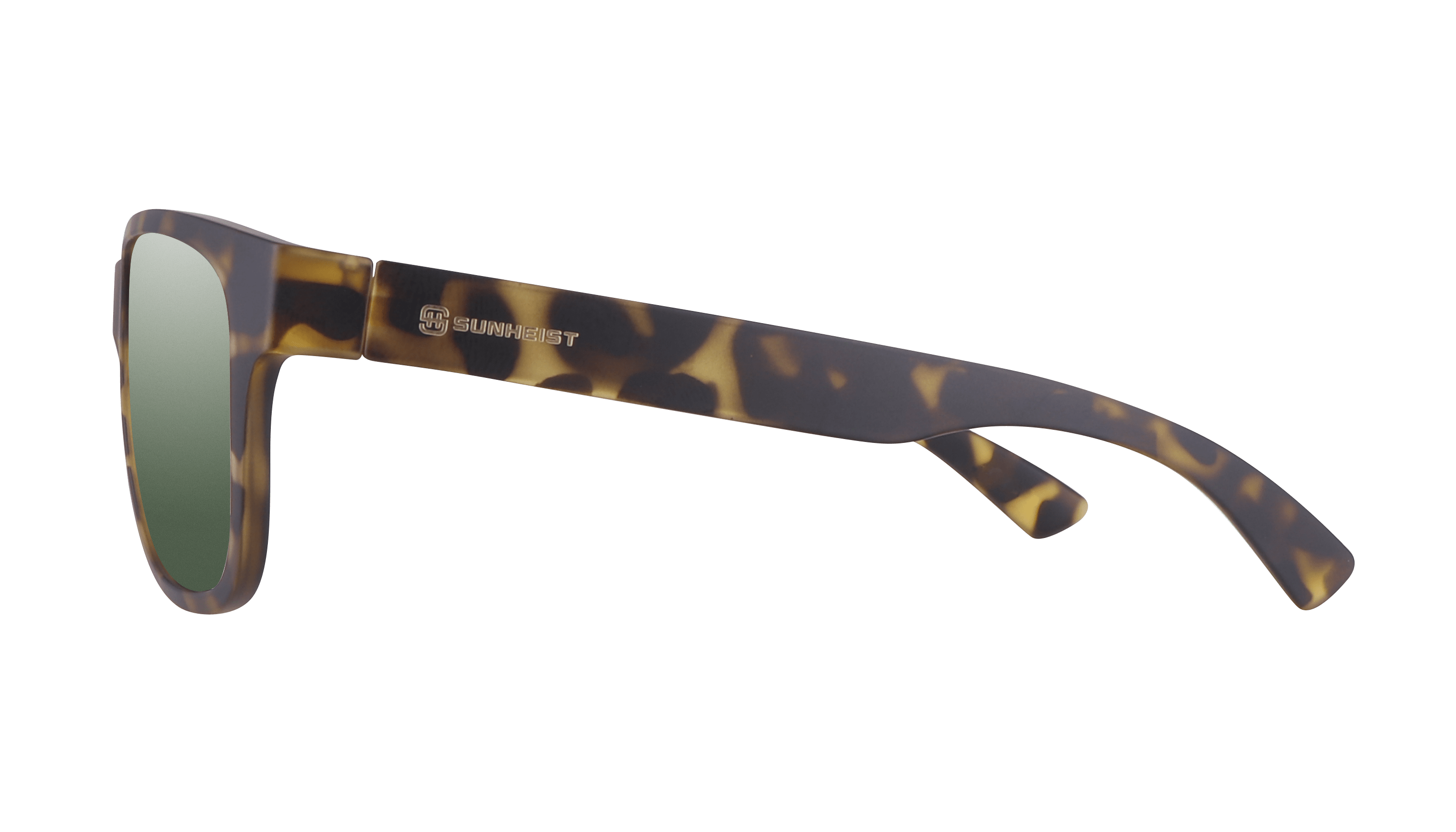 Matte Yellow Tortoise / Green with Light Mirror