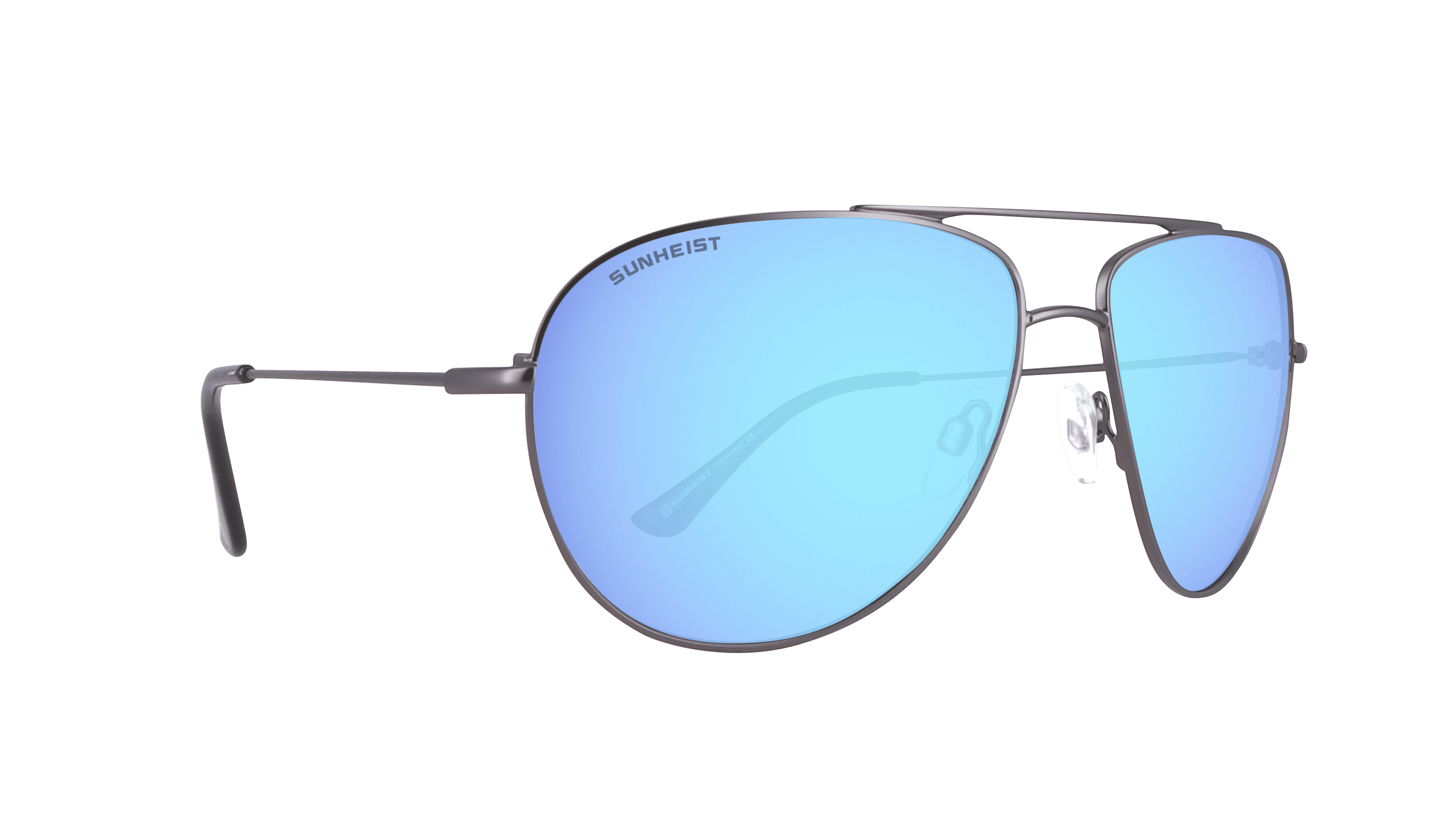 Matte Dark Gun / Smoke with Icy Blue Mirror Polarized