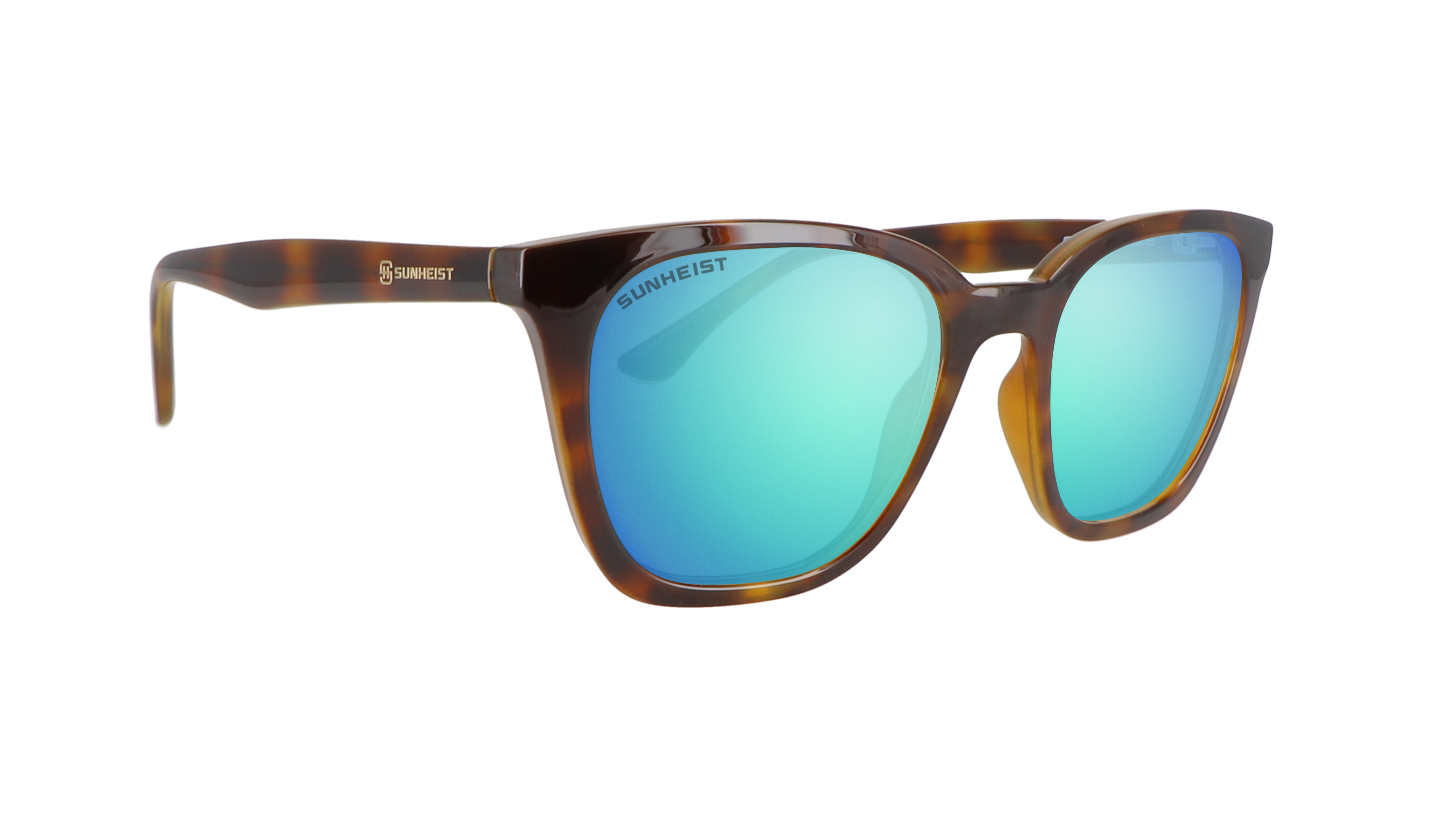 Gloss Jelly Brown Tortoise / Brown with Green Mirror