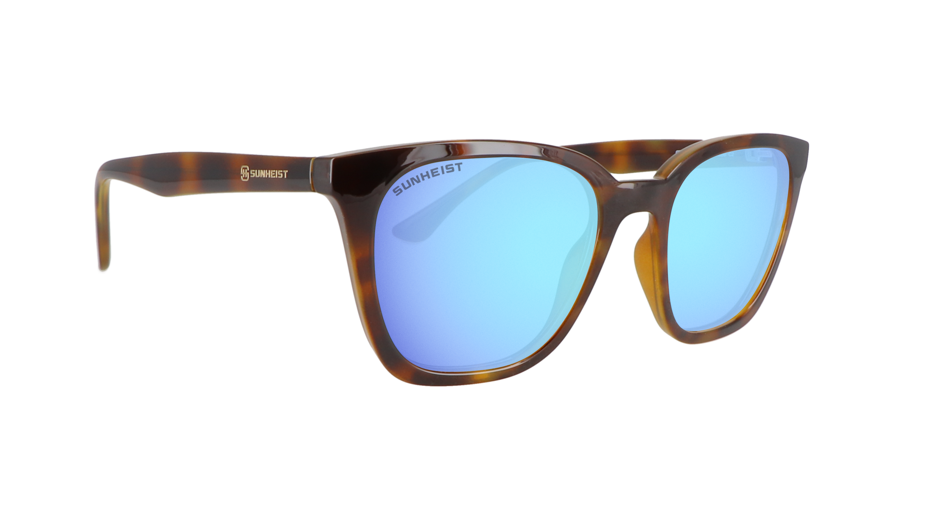 Gloss Jelly Brown Tortoise / Smoke with Icy Blue Mirror