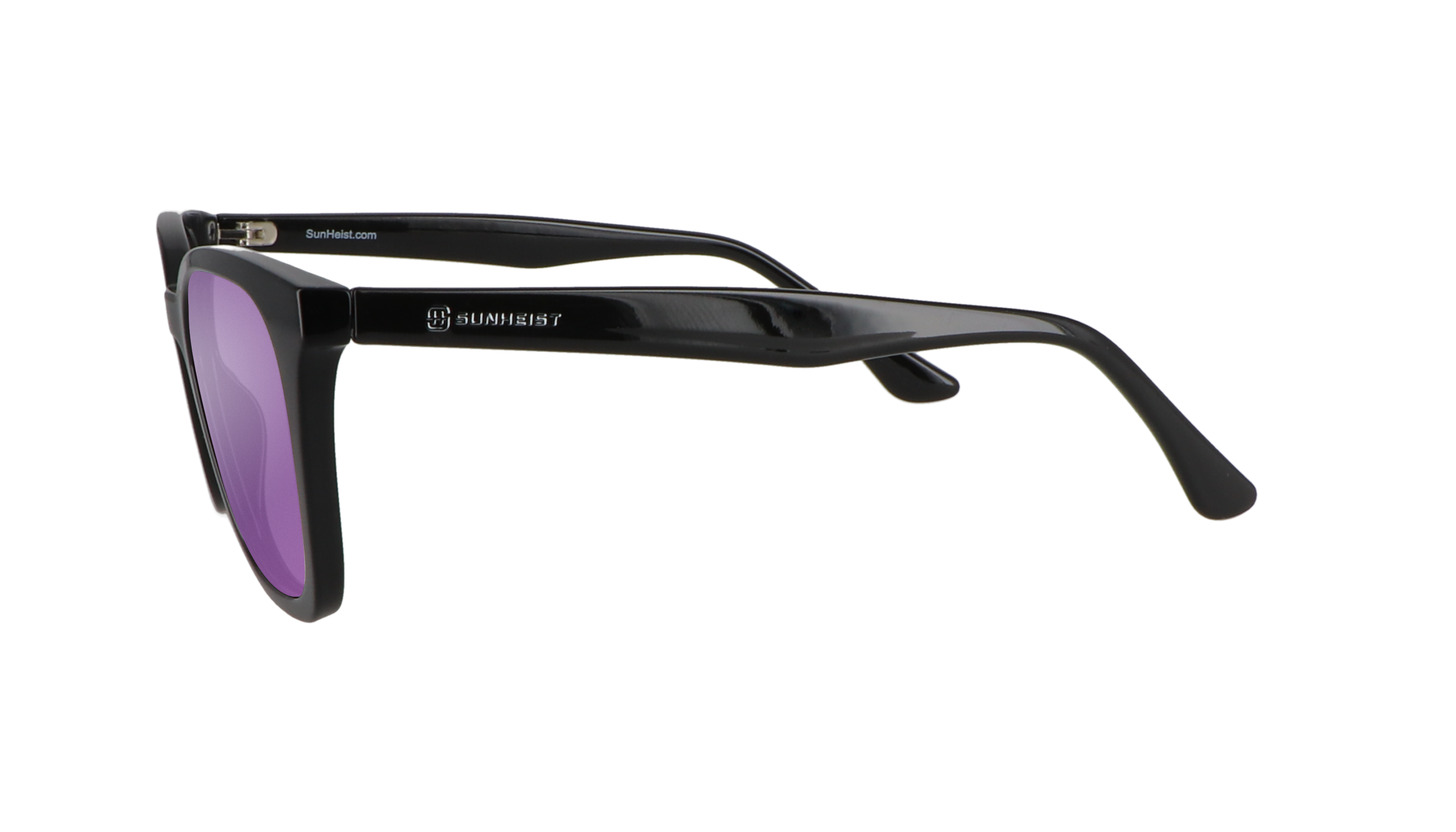 Gloss Black / Smoke with Purple Mirror