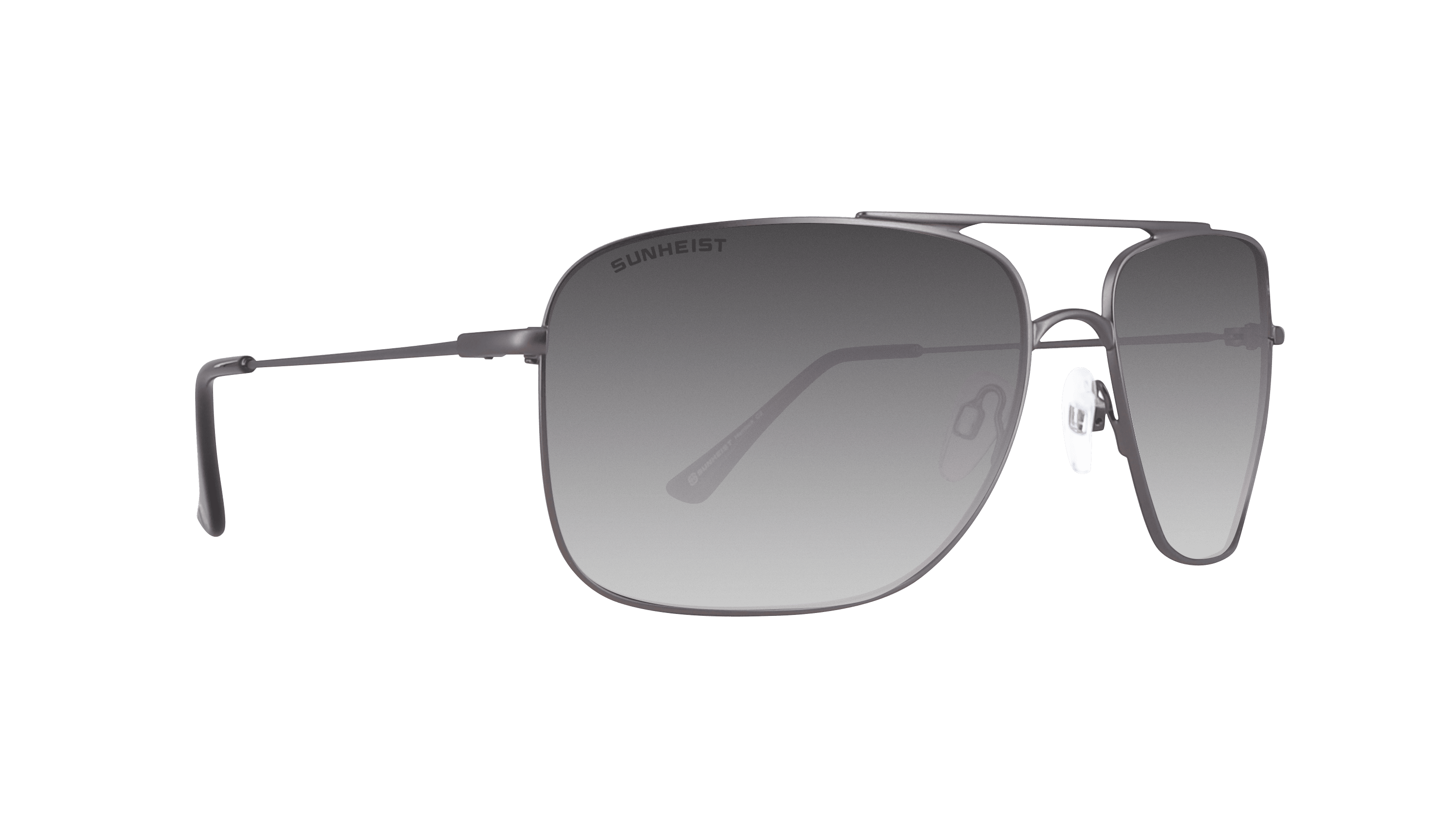 Matte Dark Gun / Smoke Gradient with Light Mirror