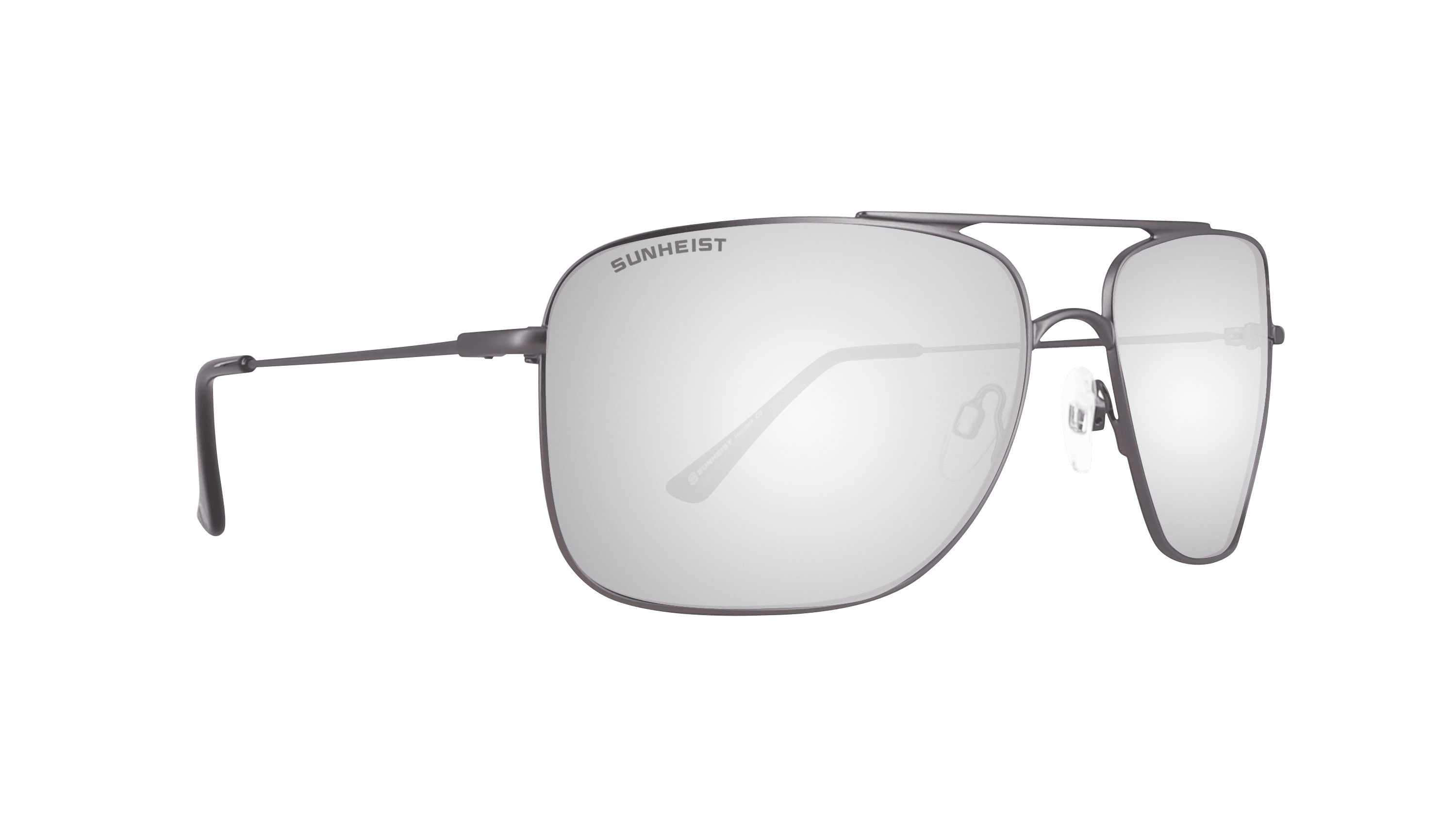 Matte Dark Gun / Smoke with Full Mirror