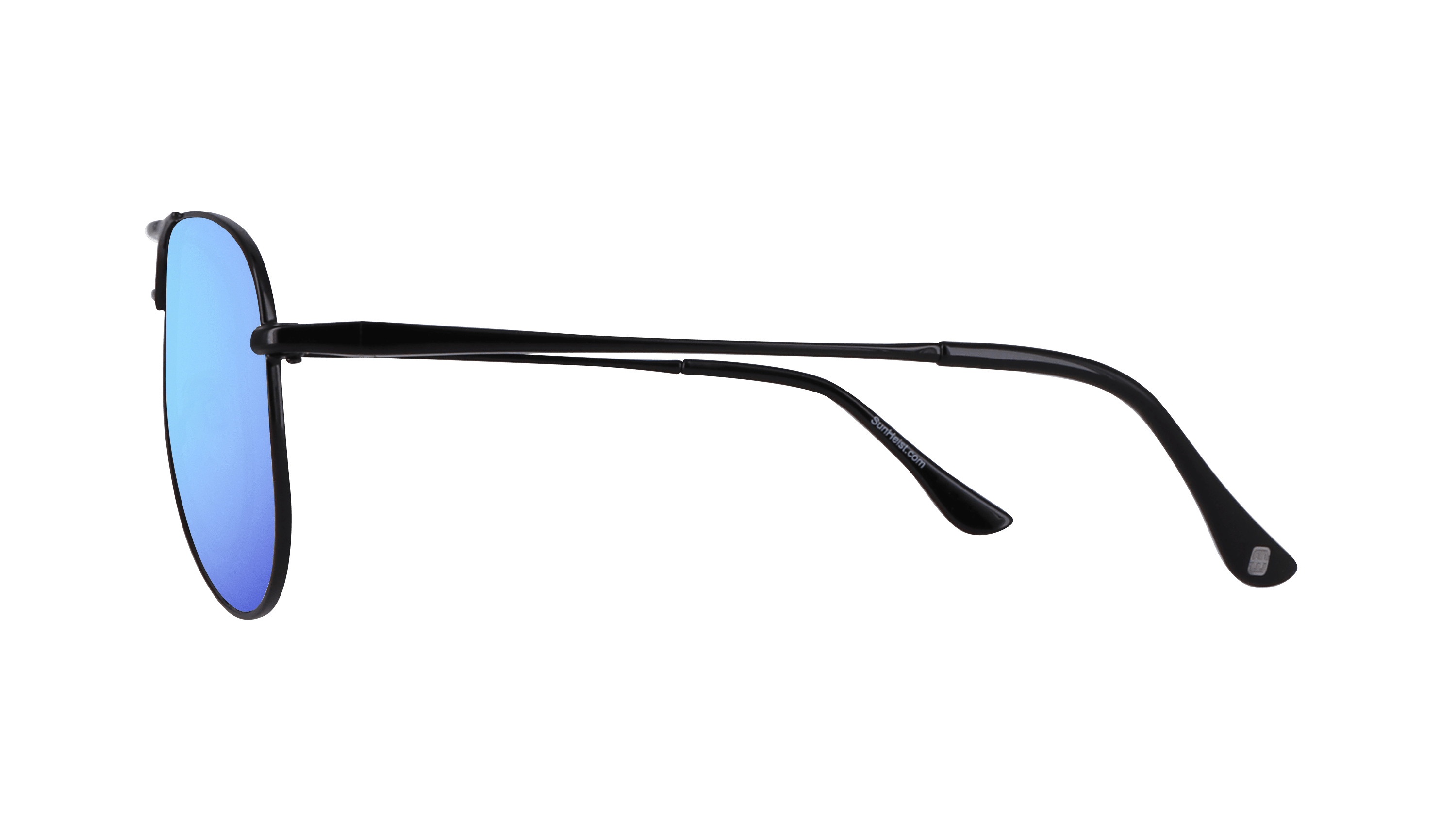 Gloss Black / Smoke with Icy Blue Mirror