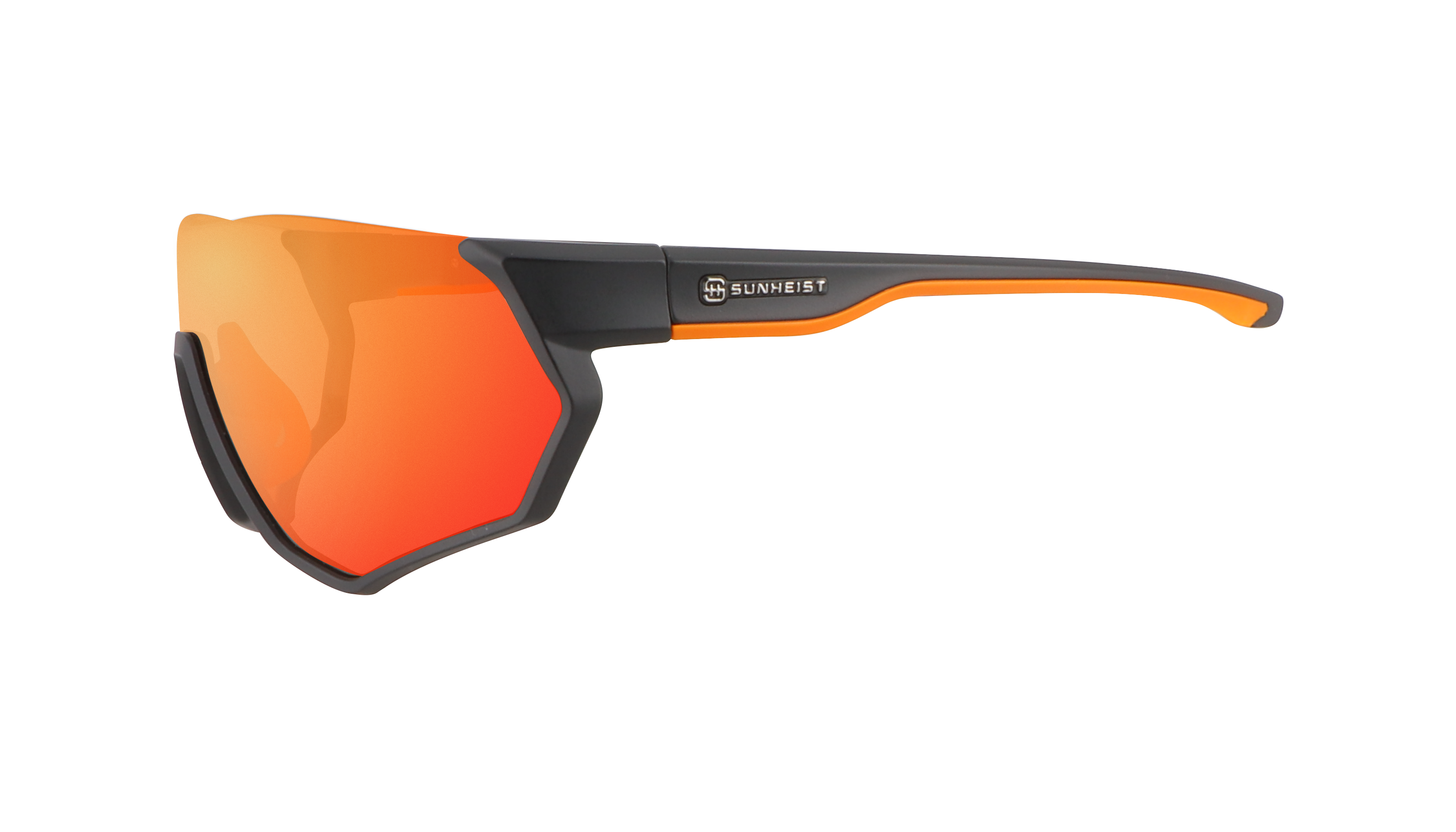 Matte Black and Orange / Brown with Orange Mirror