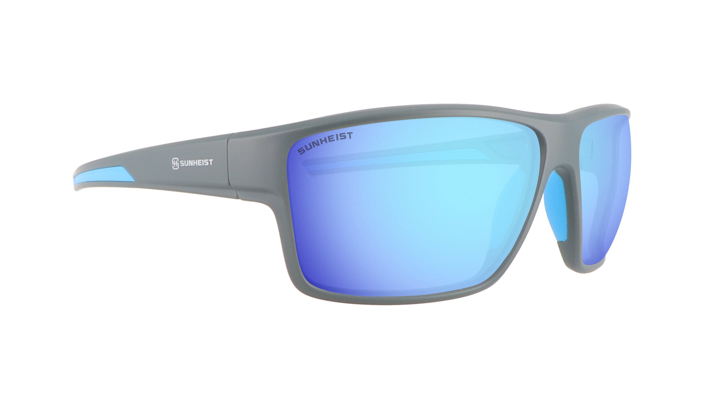Matte Gray / Smoke with Icy Blue Mirror Polarized