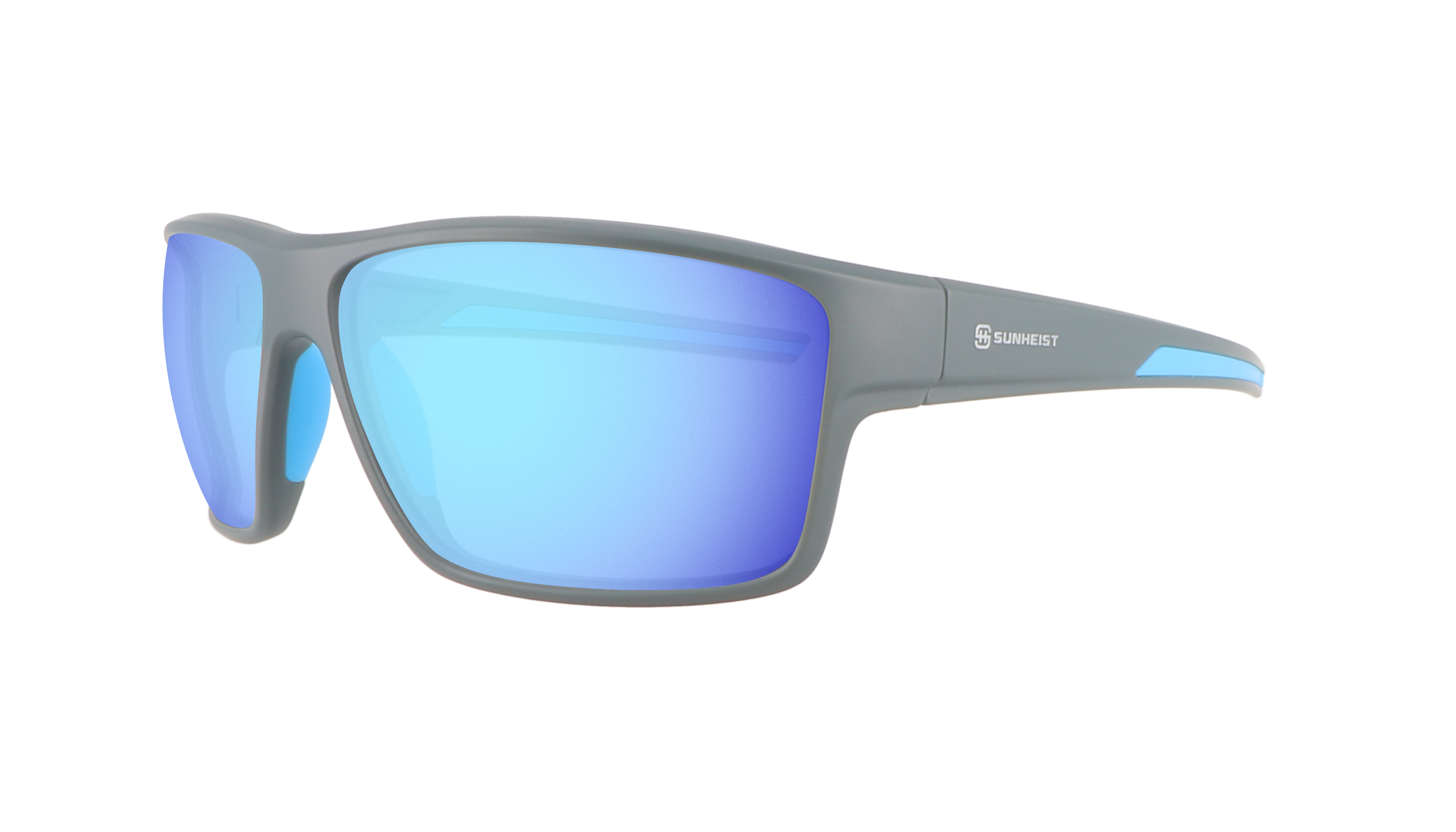 Matte Gray / Smoke with Icy Blue Mirror Polarized