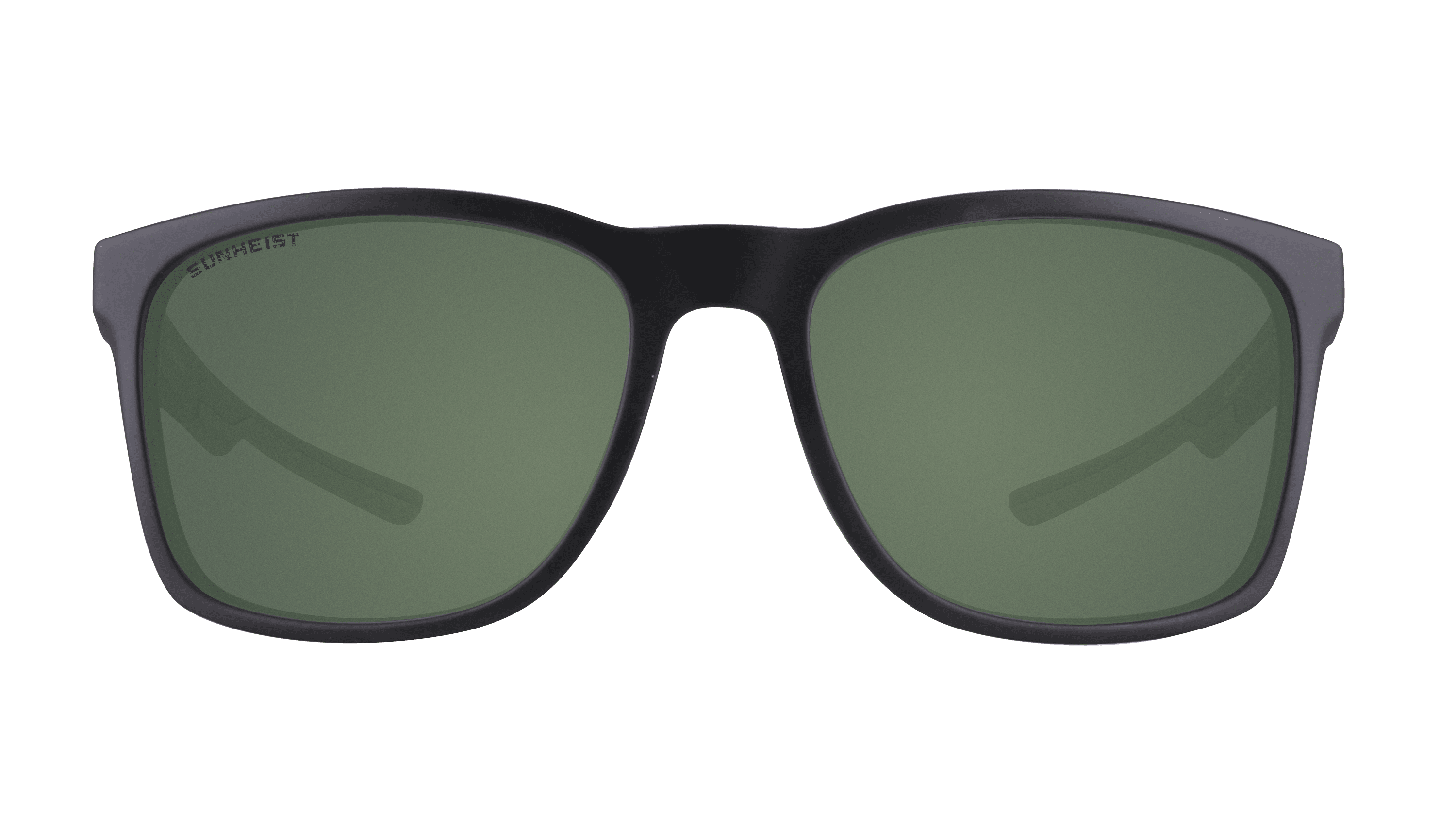 Matte Black / Green Polarized - Sports Sunglasses - Willow | Sunheist | Perfect Sunglasses for Hiking, Fishing, Cycling or Boating