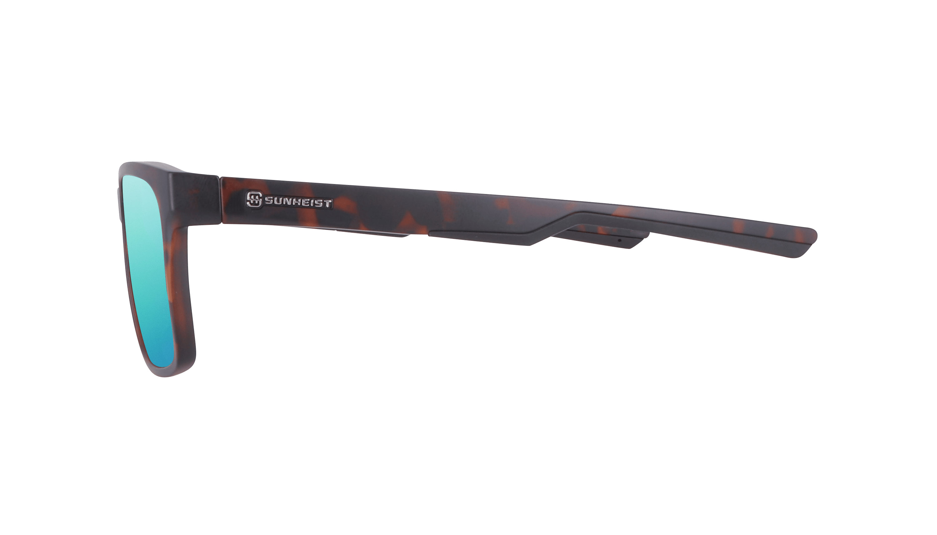 Matte Brown Tortoise / Brown with Green Mirror