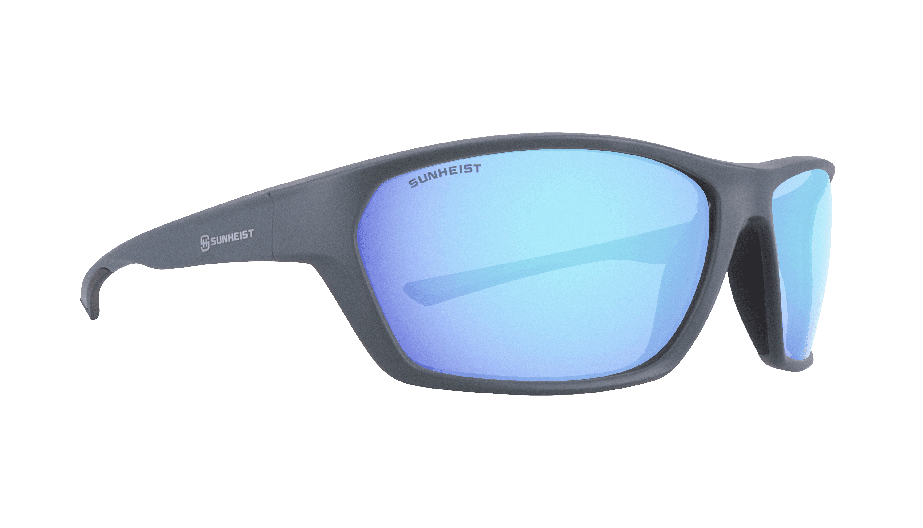 Matte Grey / Smoke with Icy Blue Mirror Polarized