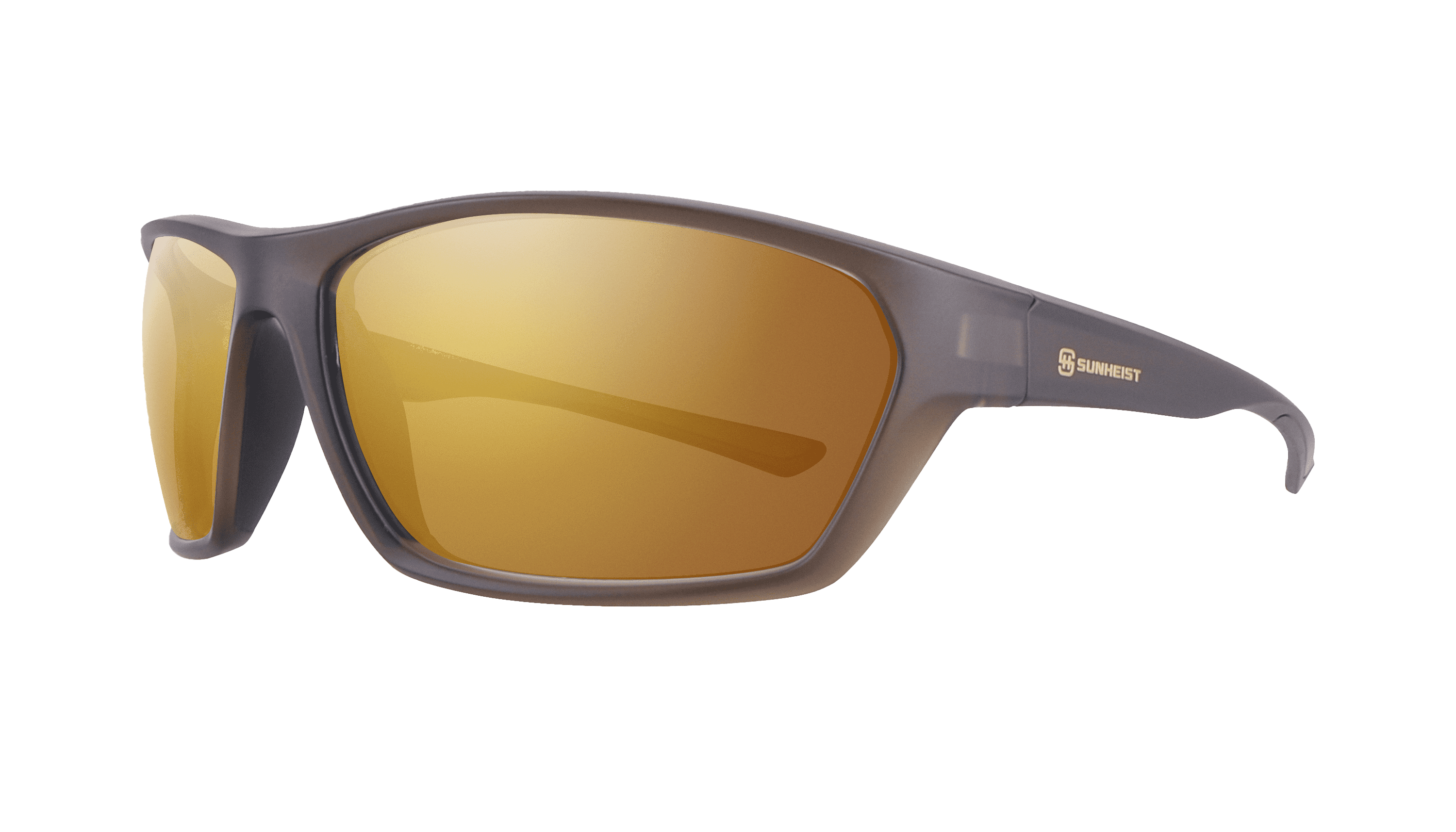 Matte Crystal Olive Green / Brown with Gold Flash Mirror Polarized