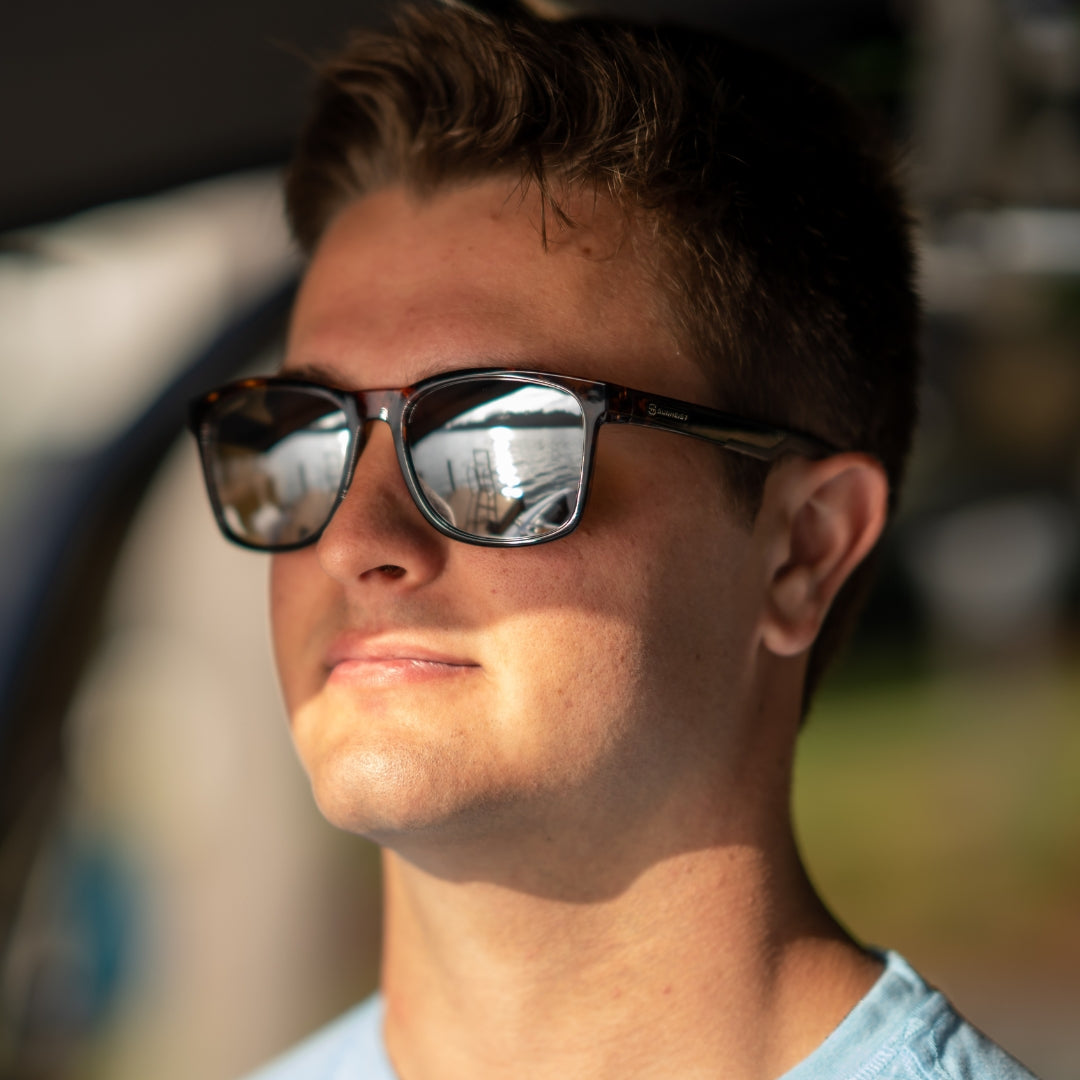 Polarized UV400 sunglasses for glare protection and outdoor clarity