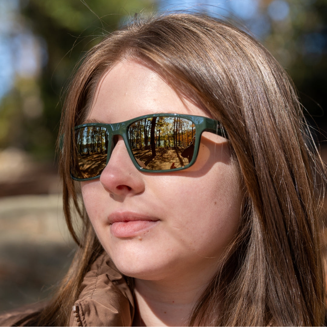 Gloss Brown Tortoise Maple / Brown with Light Mirror