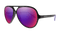 Gloss Black / Smoke + Purple Mirror Polarized