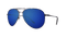 Gloss Dark Gun / Smoke + True Blue Mirror Polarized