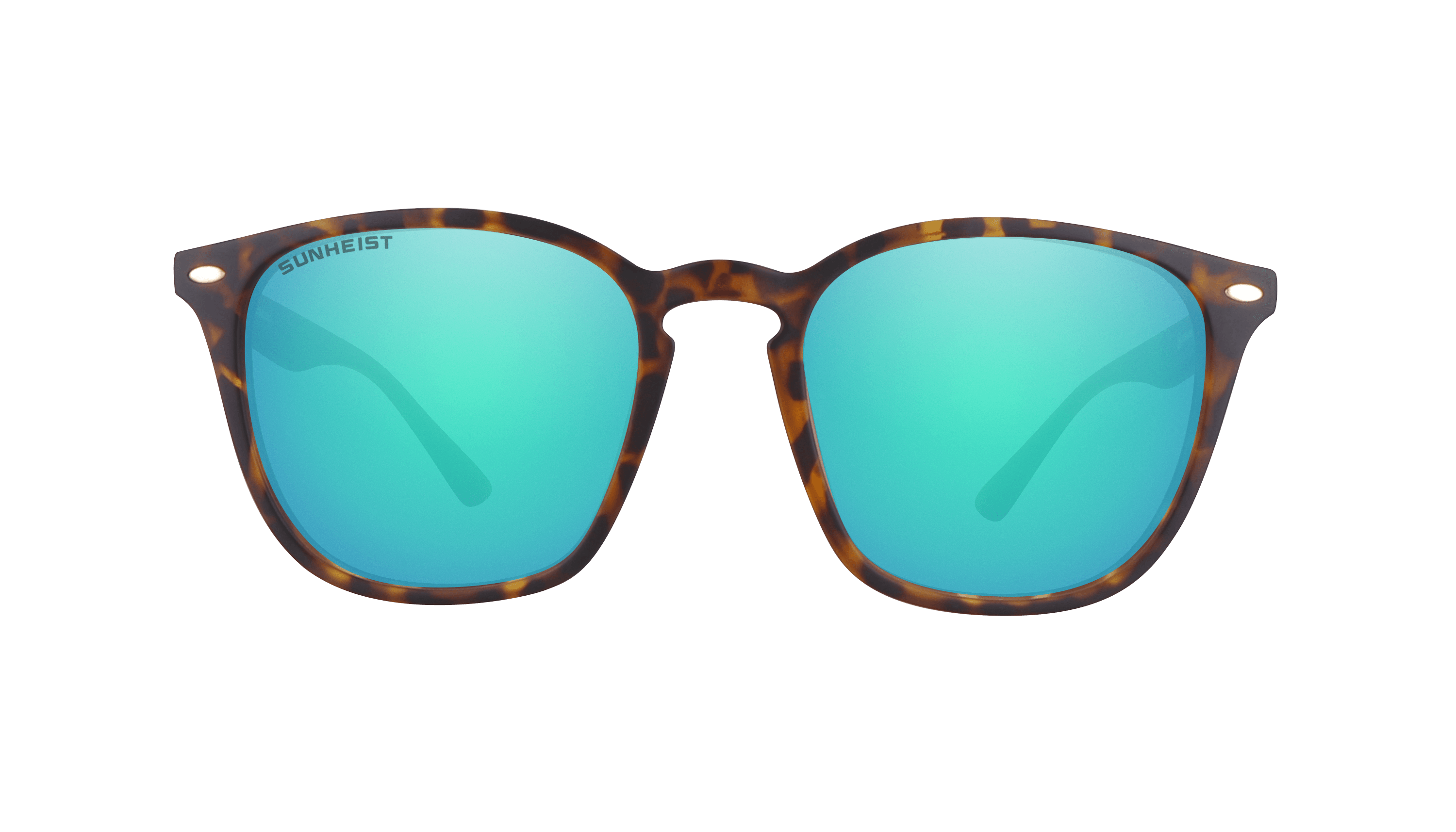 Matte Brown Tortoise / Brown with Green Mirror