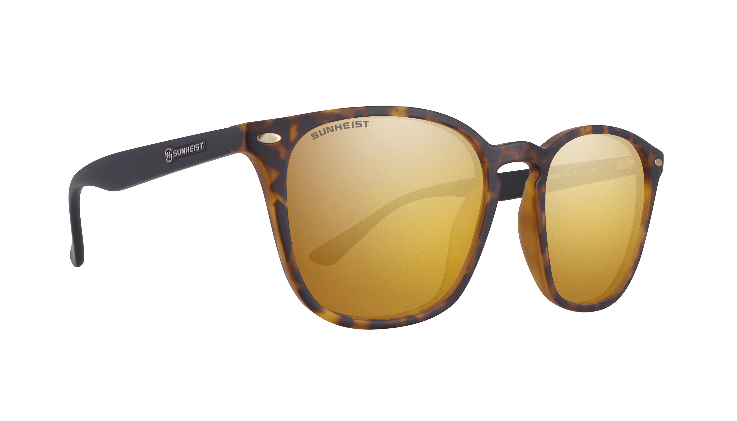 Matte Brown Tortoise / Brown with Gold Mirror