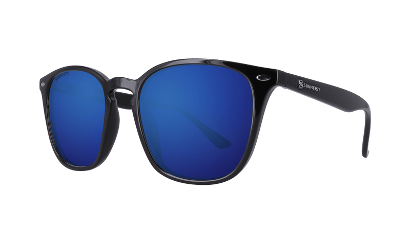 Gloss Black / Smoke with True Blue Mirror Polarized