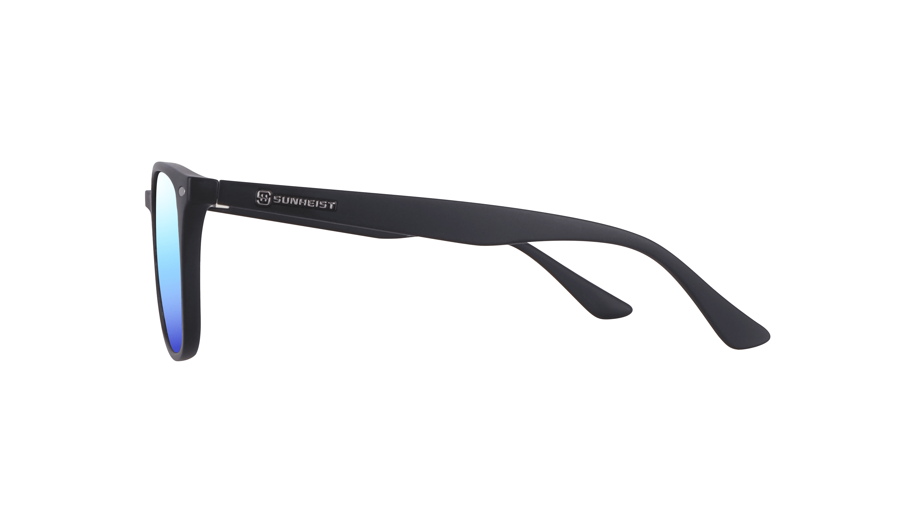 Matte Black / Smoke with Icy Blue Mirror Polarized