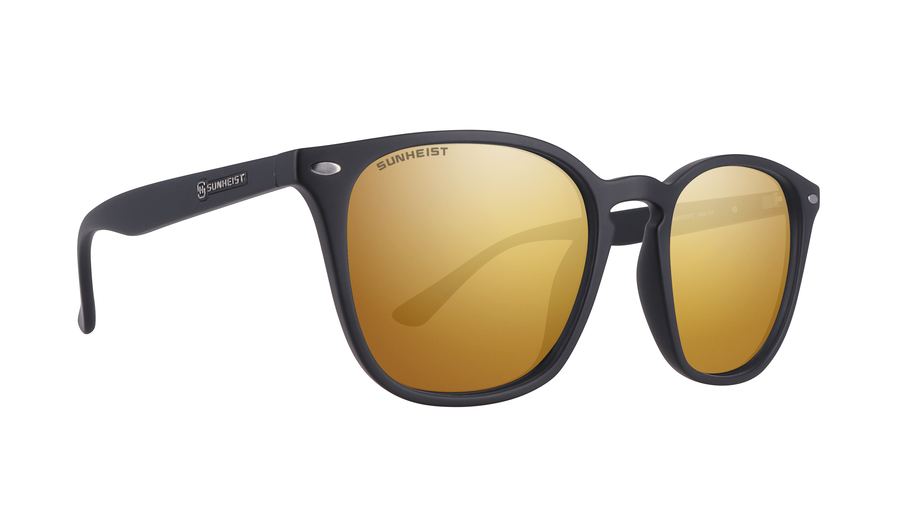 Matte Black / Brown with Gold Flash Mirror