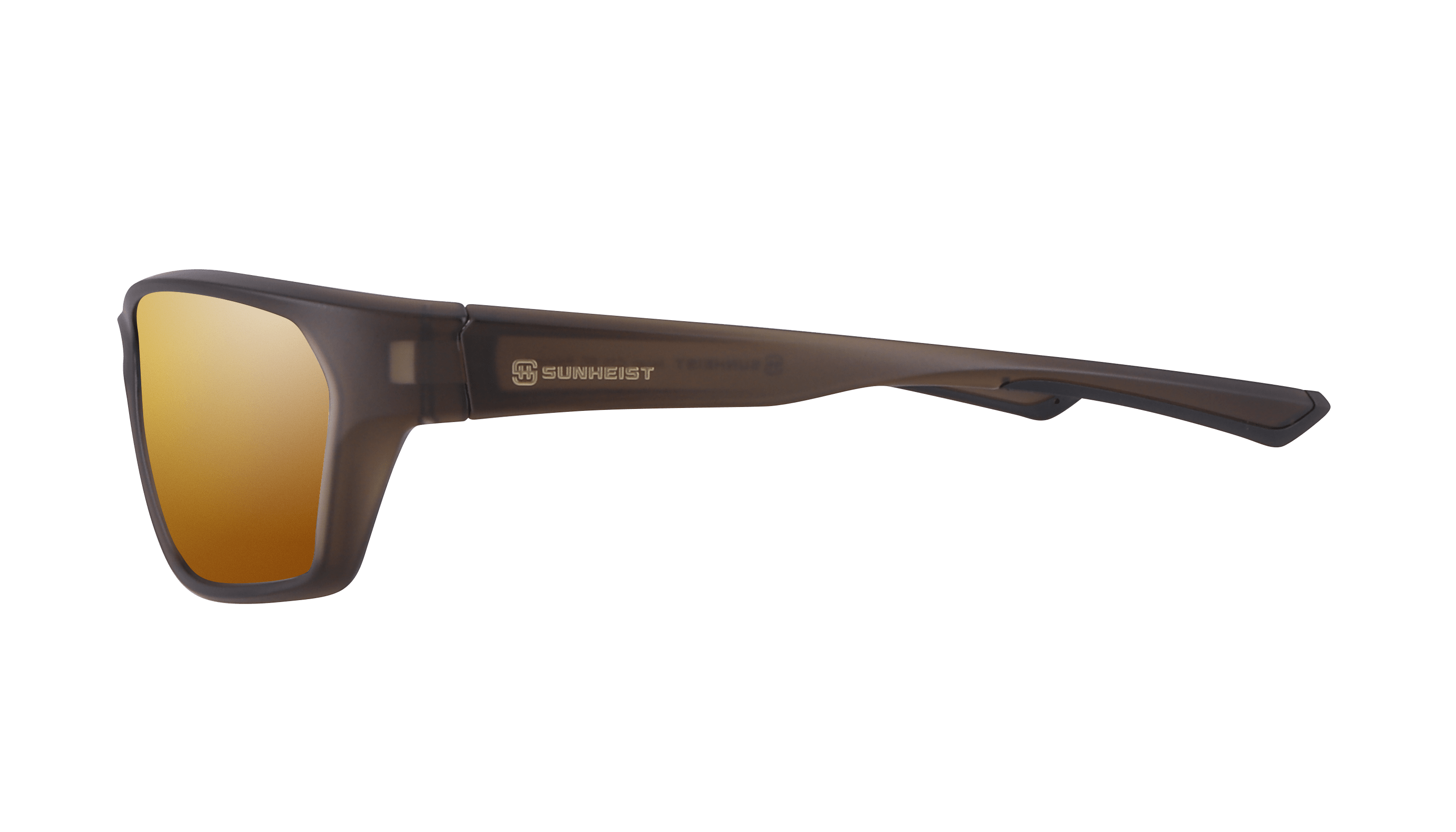 Matte Crystal Olive Green / Brown with Gold Flash Mirror Polarized