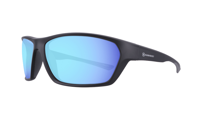 Matte Black / Smoke with Icy Blue Mirror Polarized