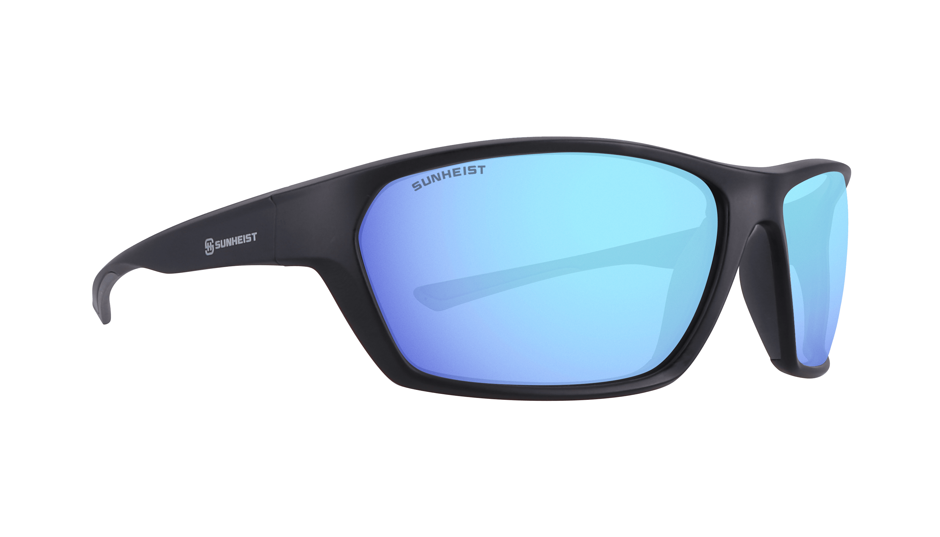 Matte Black / Smoke with Icy Blue Mirror Polarized