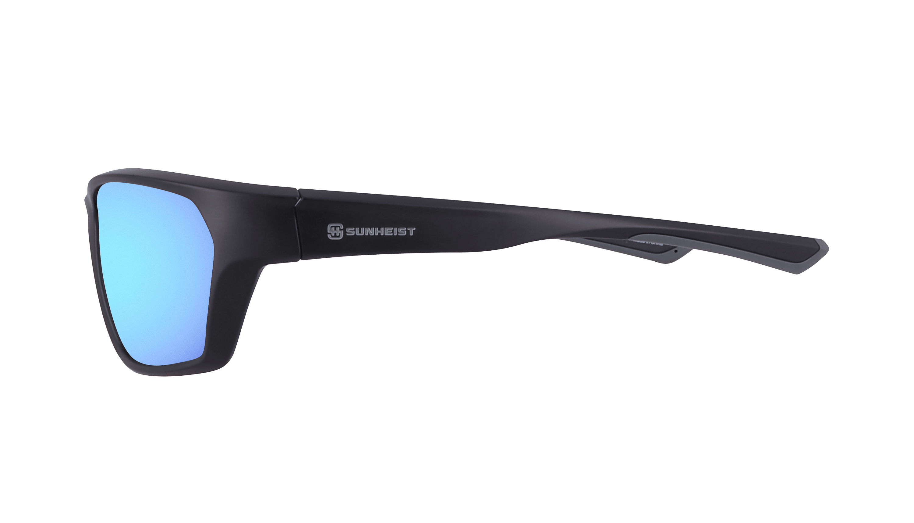 Matte Black / Smoke with Icy Blue Mirror Polarized