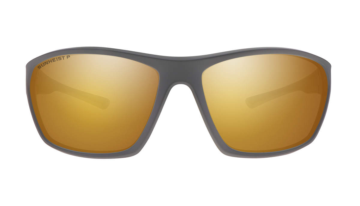 Matte Gray / Brown with Gold Full Mirror Polarized