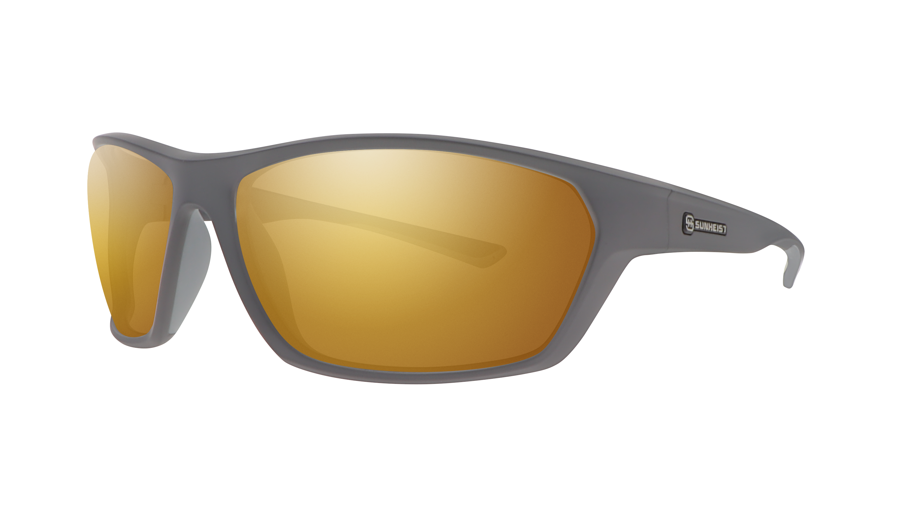 Matte Gray / Brown with Gold Full Mirror Polarized