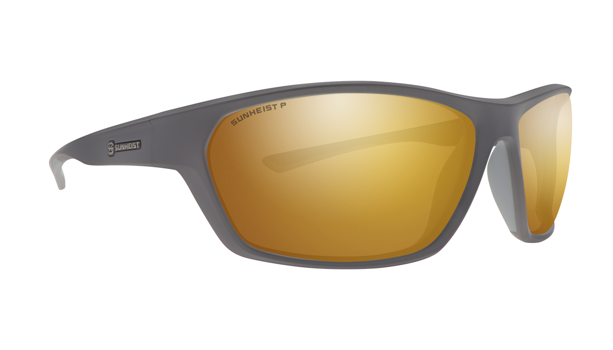 Matte Gray / Brown with Gold Full Mirror Polarized