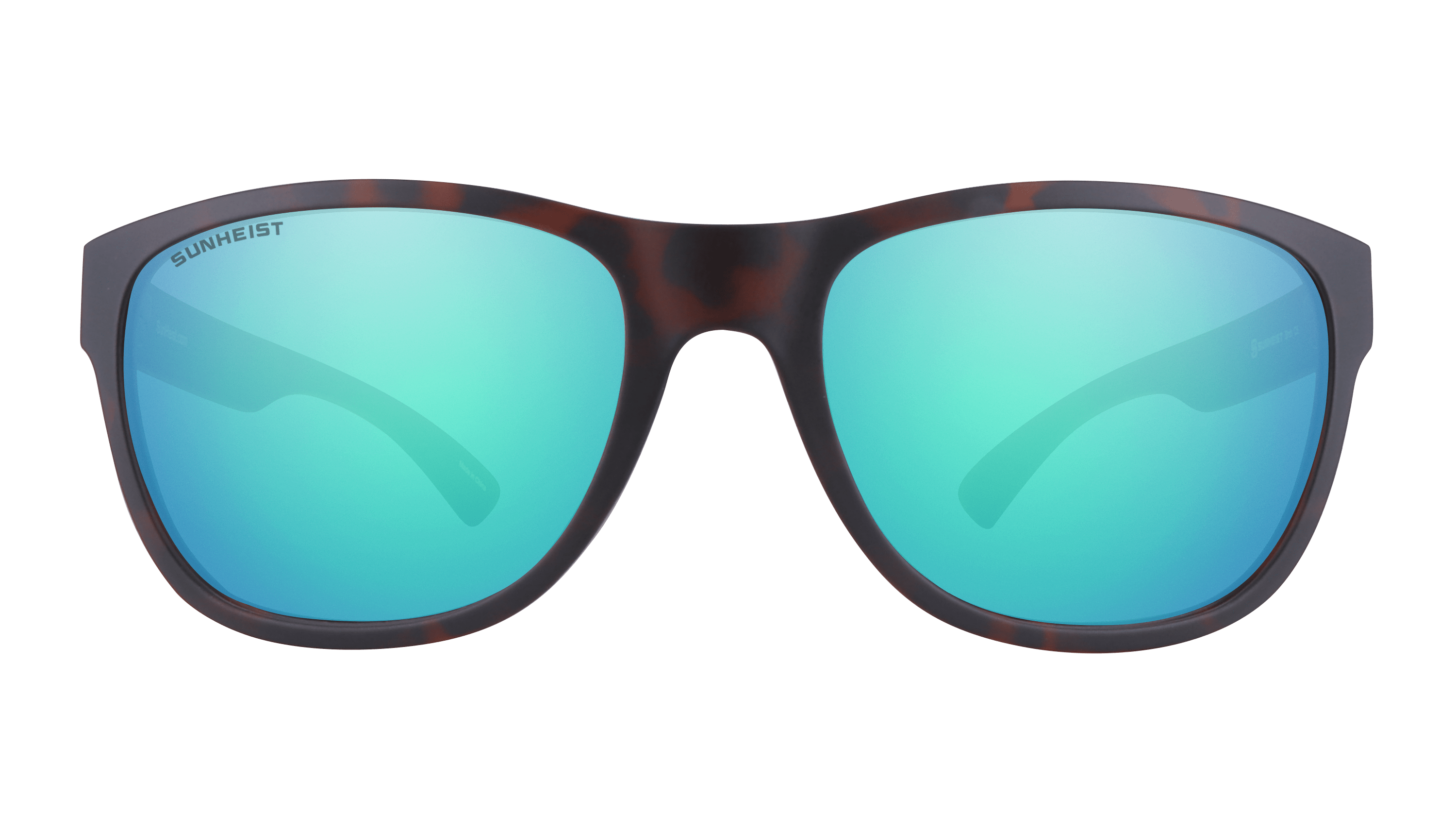 Matte Brown Tortoise / Brown with Green Mirror