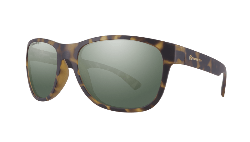 Matte Yellow Tortoise / Green with Light Mirror