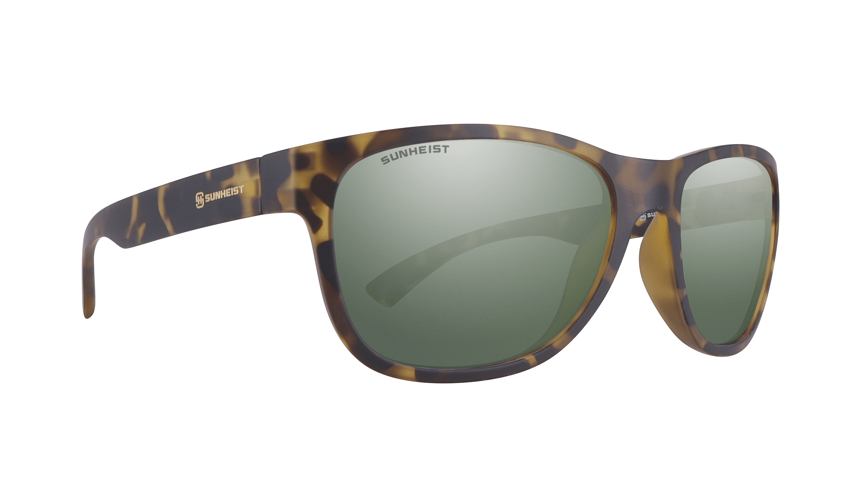 Matte Yellow Tortoise / Green with Light Mirror