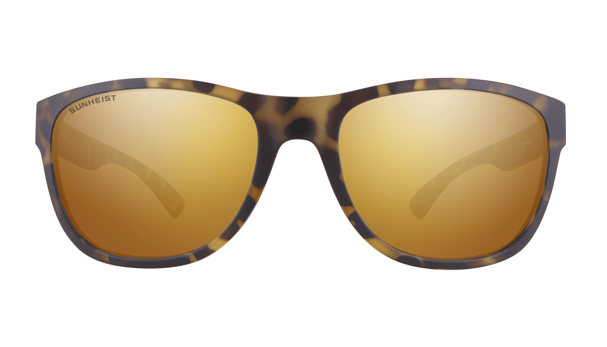 Matte Yellow Tortoise / Brown with Gold Mirror