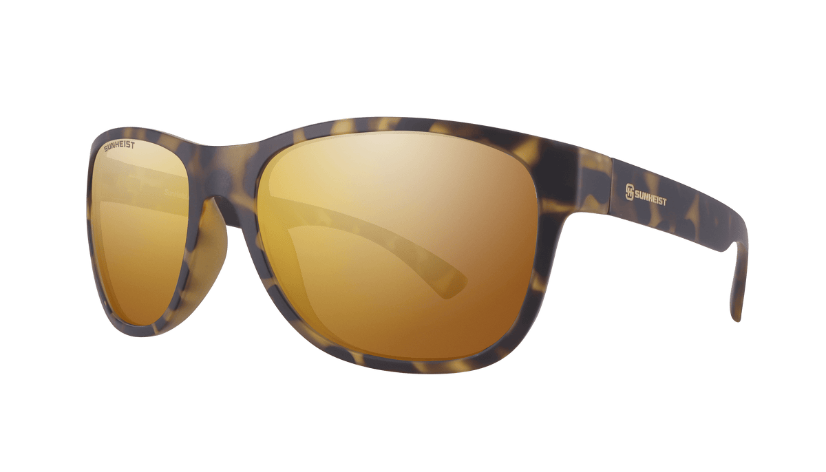 Matte Yellow Tortoise / Brown with Gold Mirror