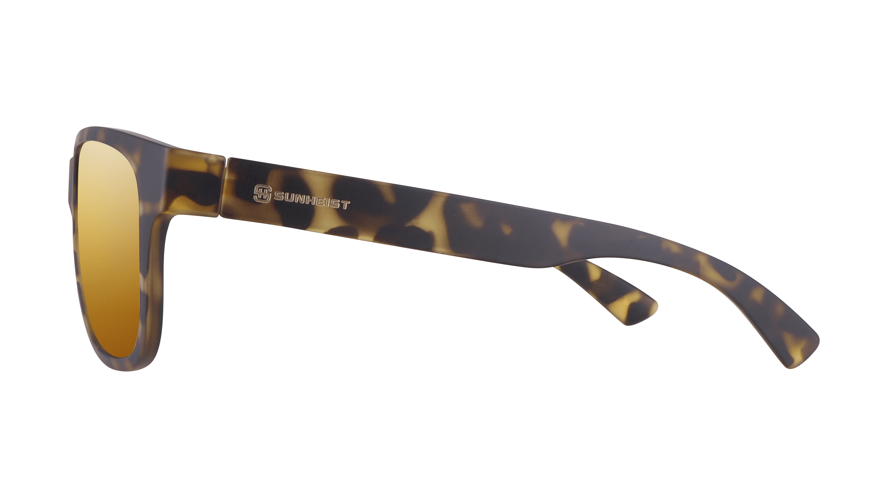 Matte Yellow Tortoise / Brown with Gold Mirror