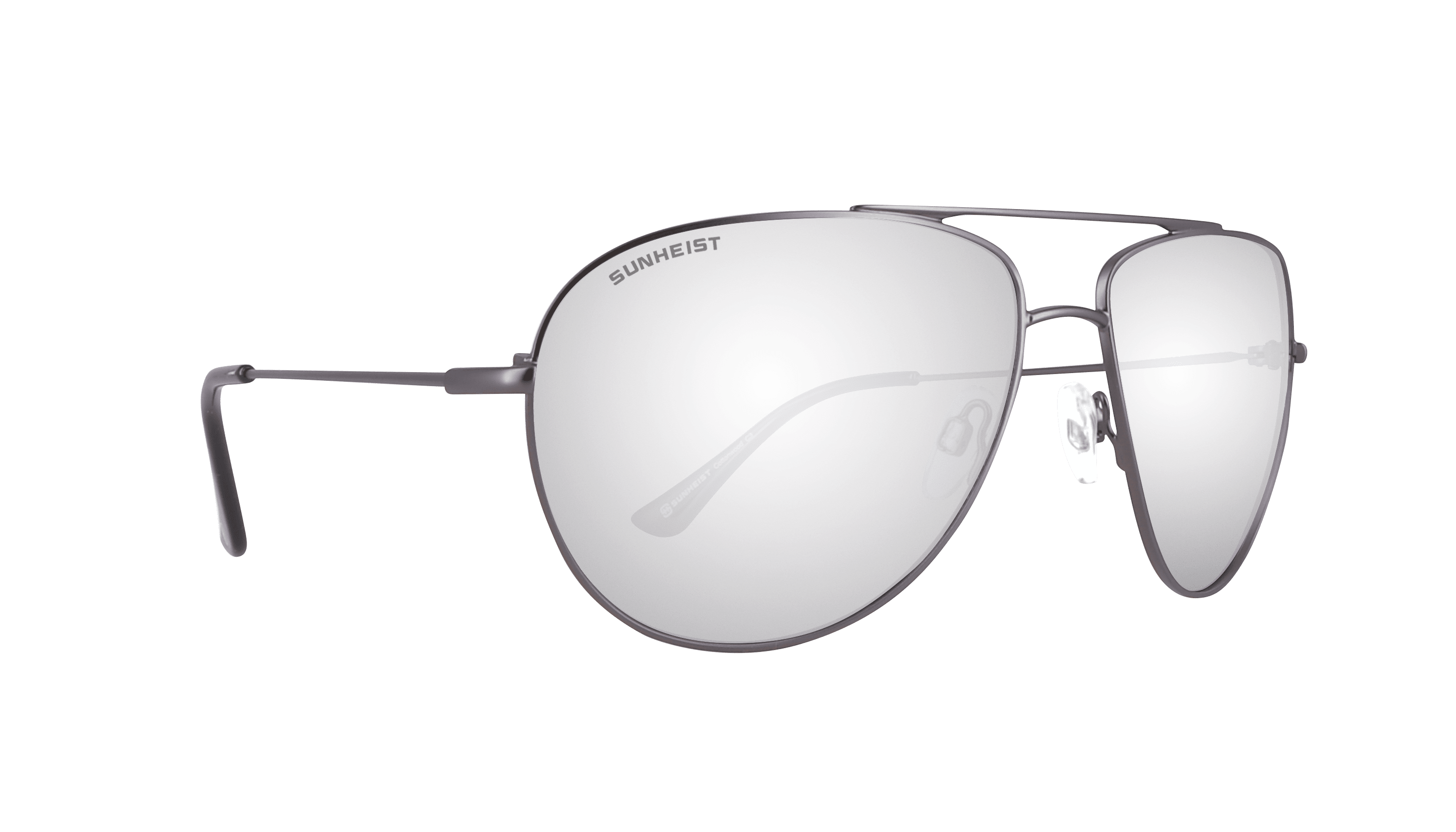 Matte Dark Gun / Smoke with Full Mirror