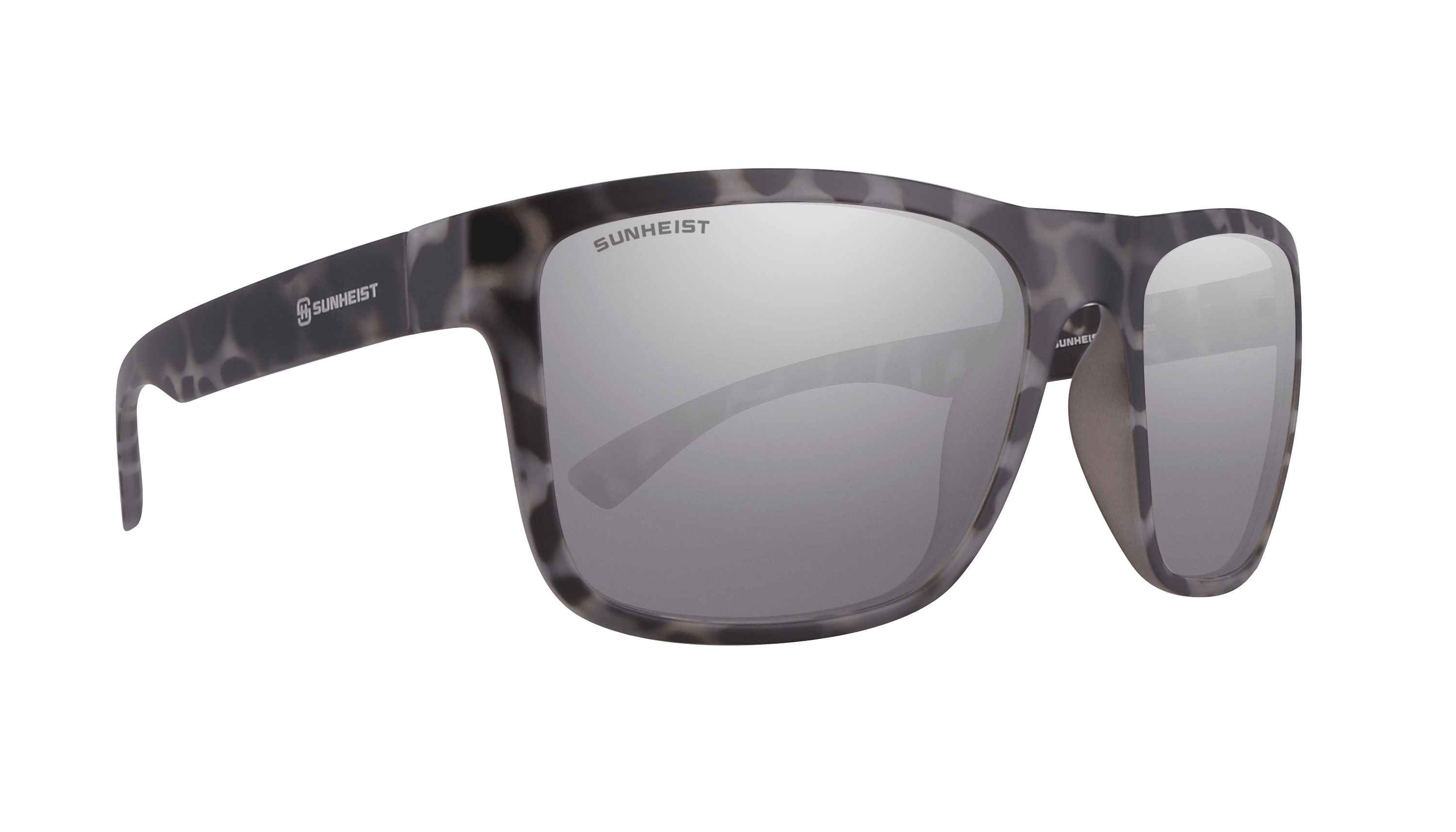 Matte Gray Tortoise / Smoke with Light Mirror