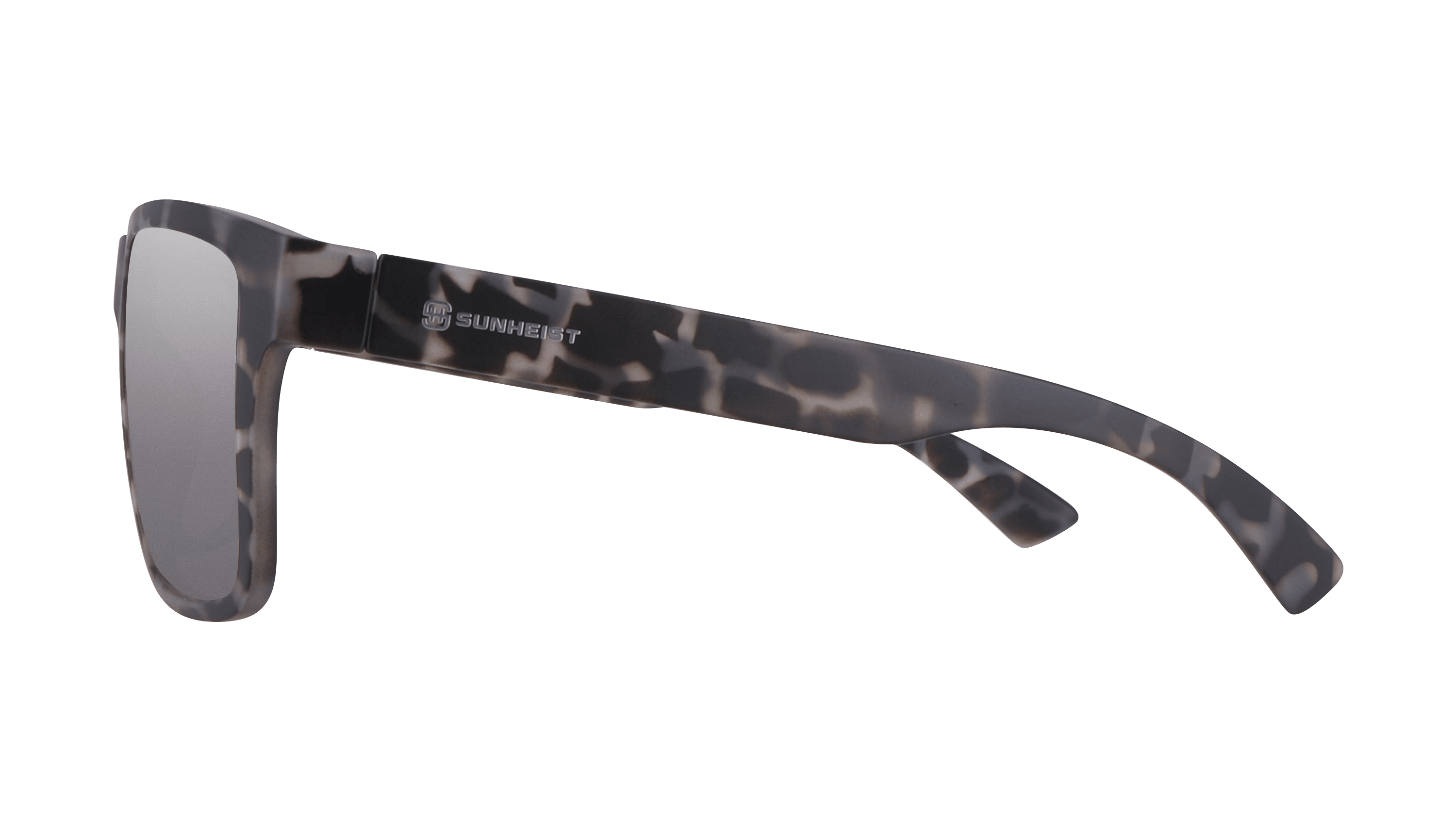 Matte Gray Tortoise / Smoke with Light Mirror