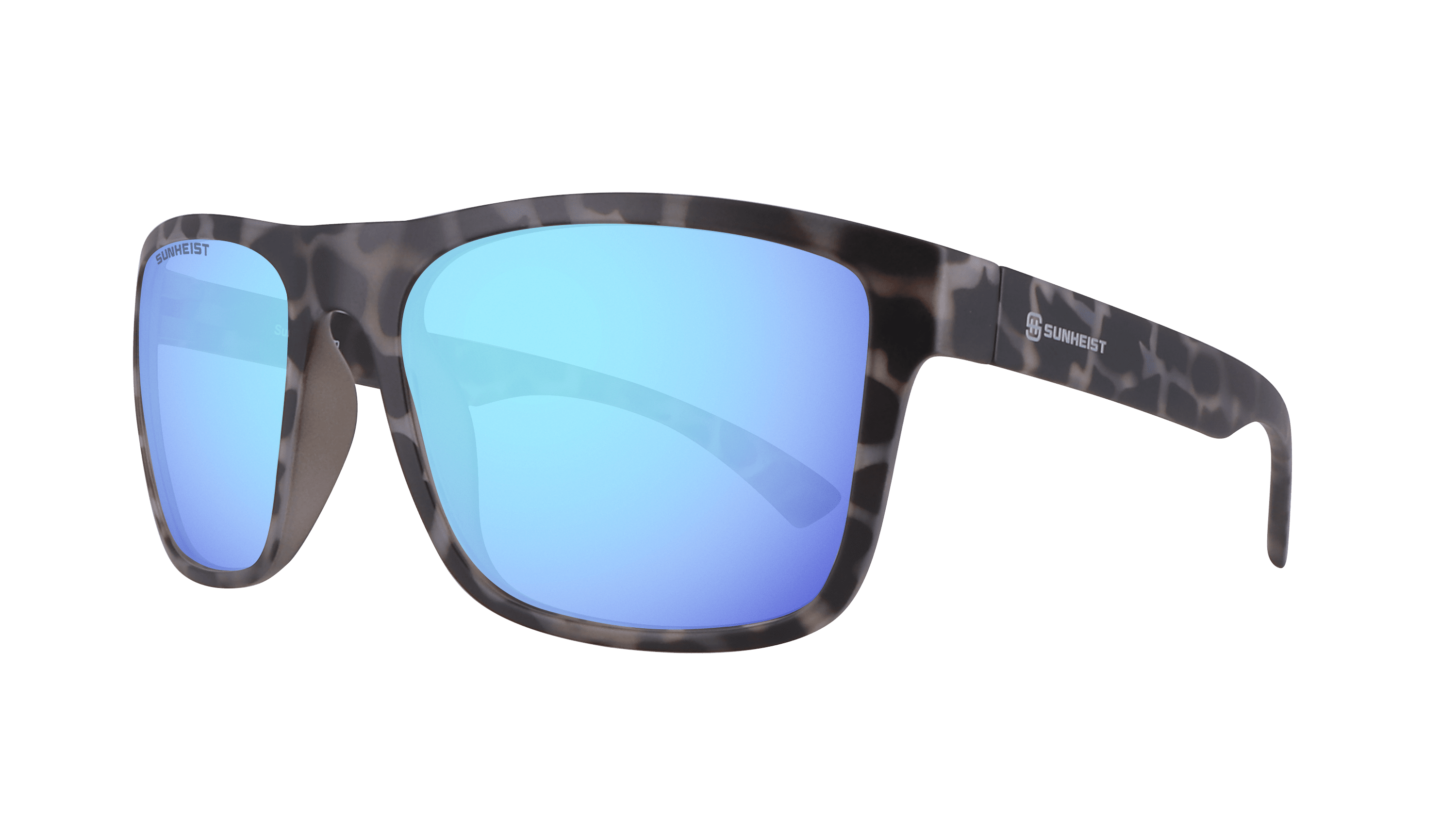 Matte Gray Tortoise / Smoke with Icy Blue Mirror