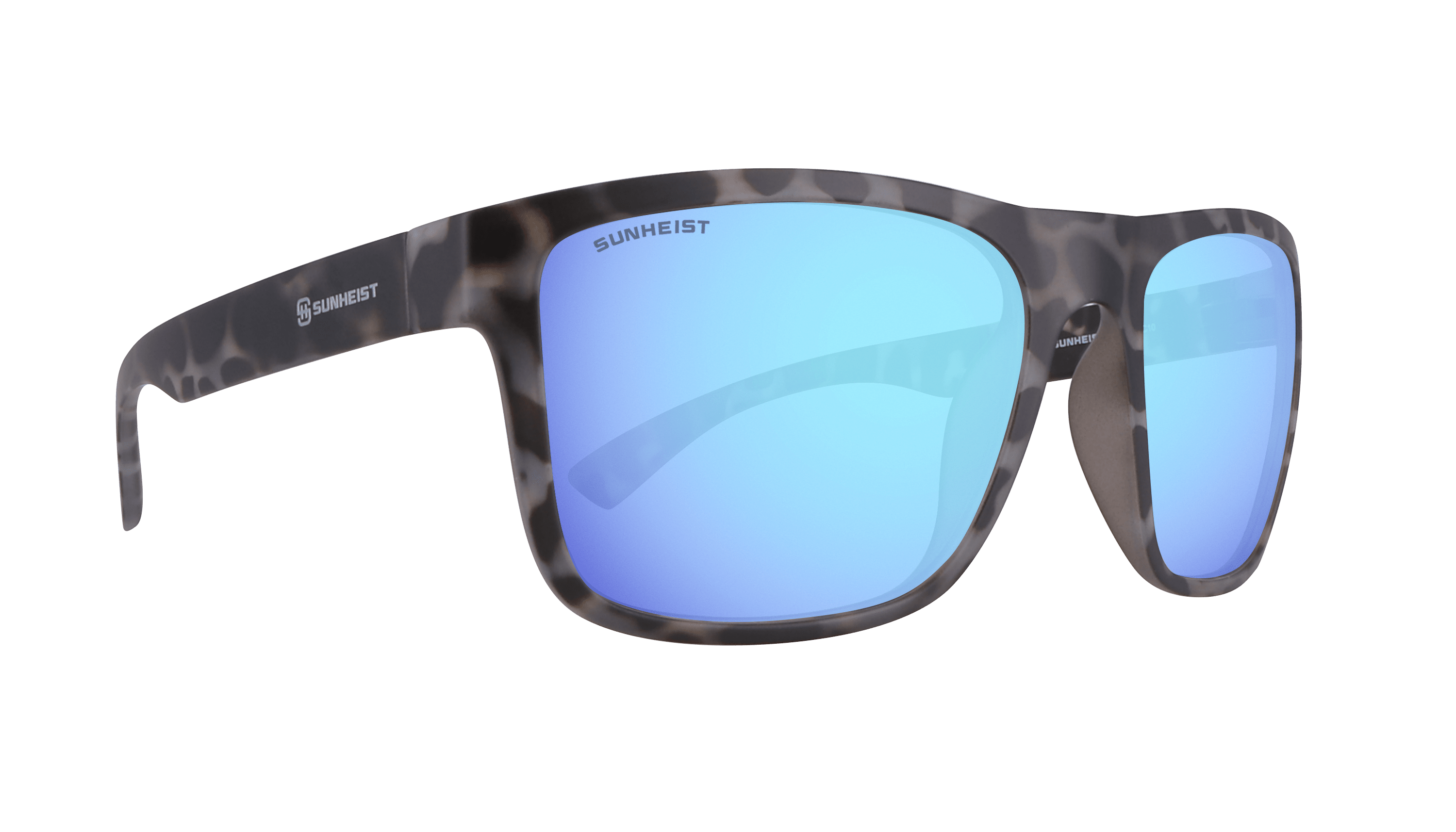 Matte Gray Tortoise / Smoke with Icy Blue Mirror