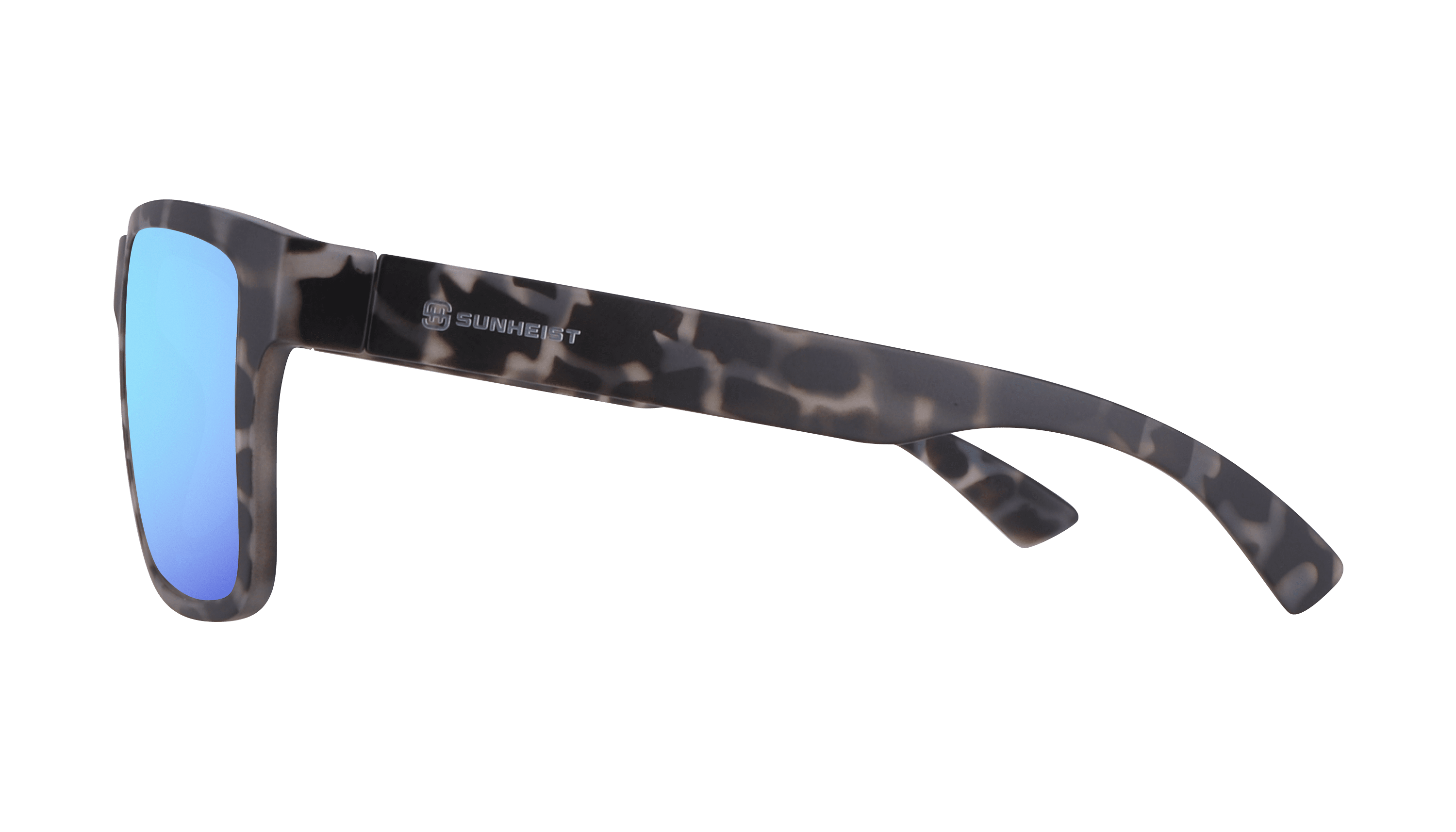 Matte Gray Tortoise / Smoke with Icy Blue Mirror